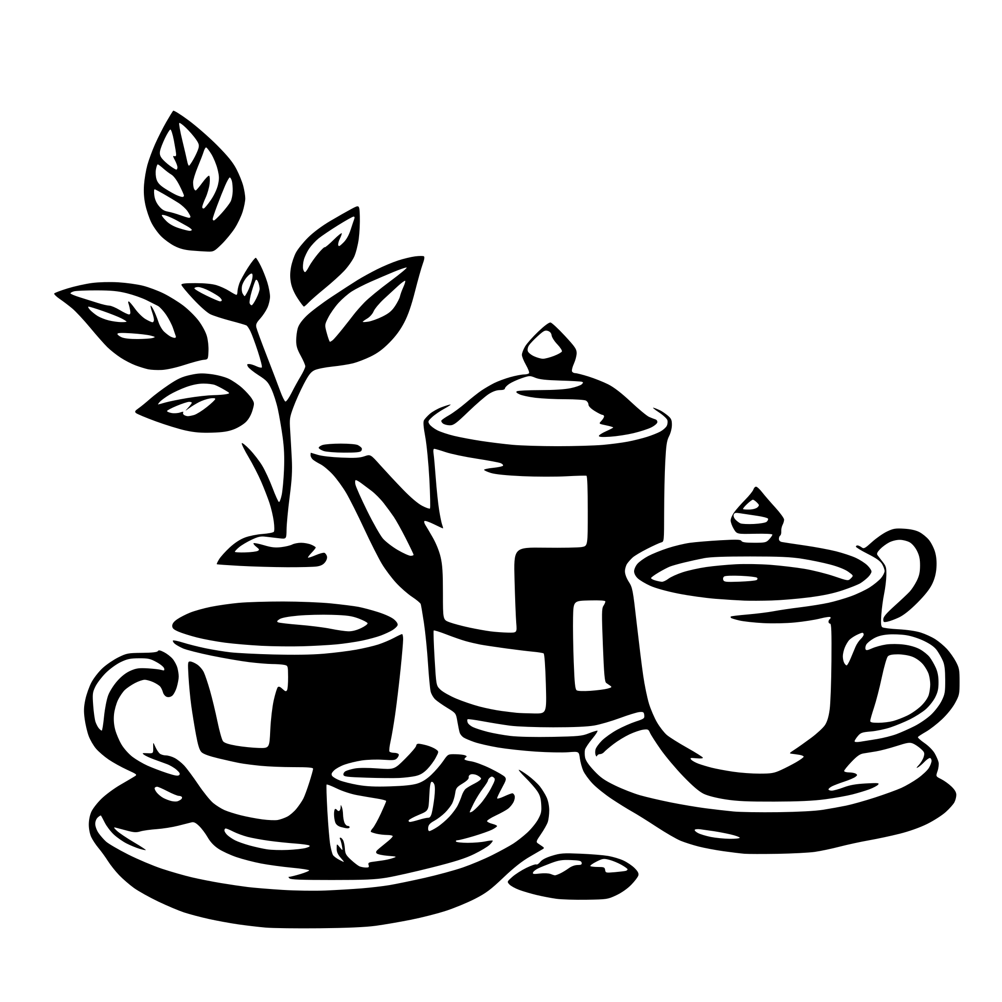 AI-generated SVG of a tea lead