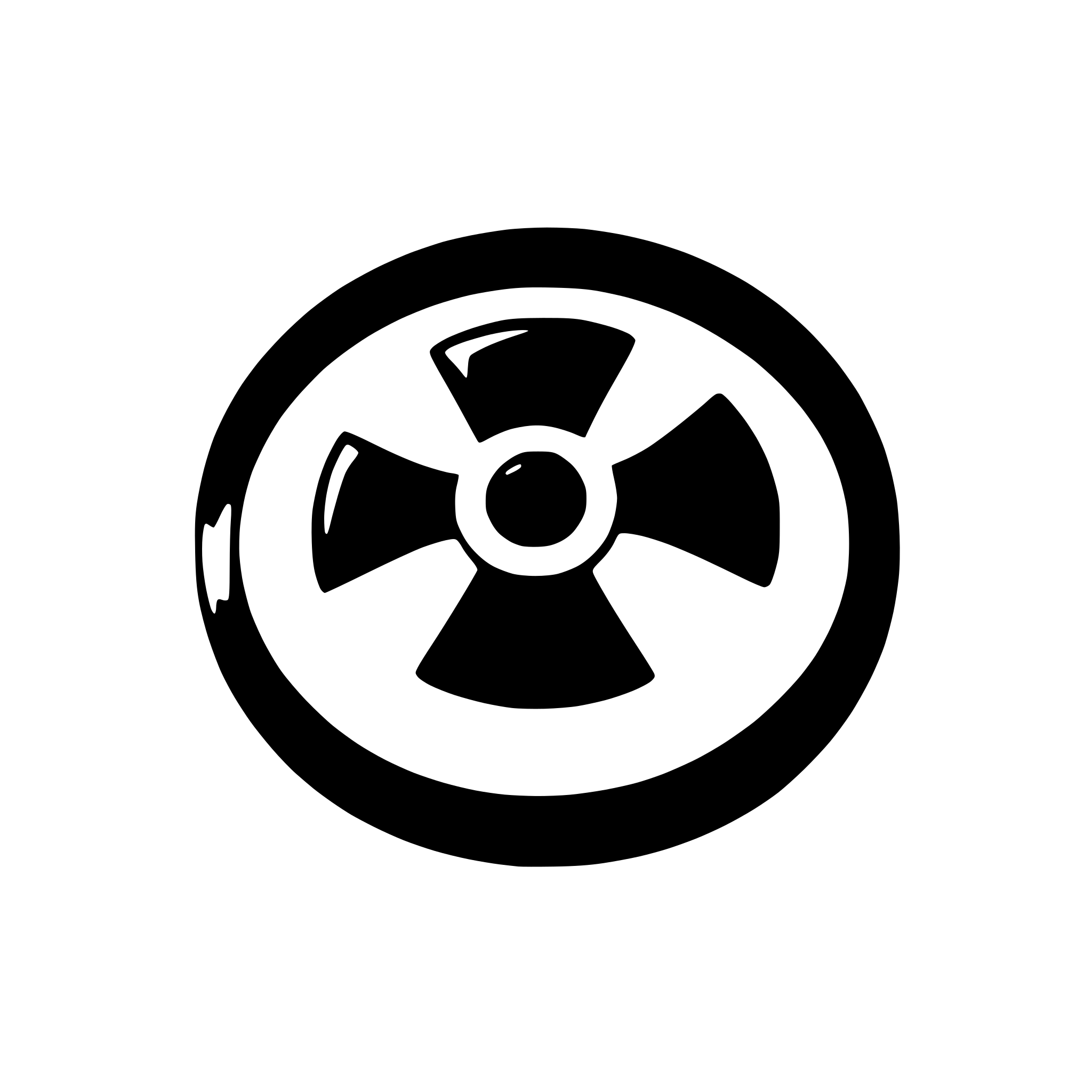 AI-generated SVG of a radiation icon