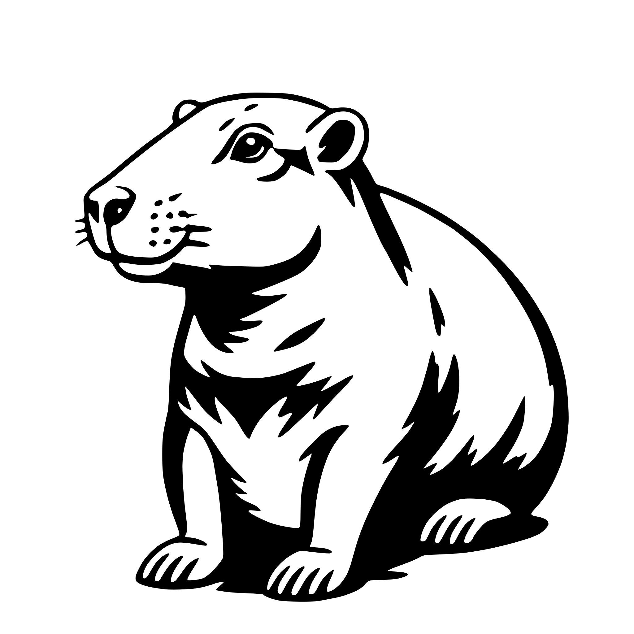 AI-generated SVG of 'capybara'