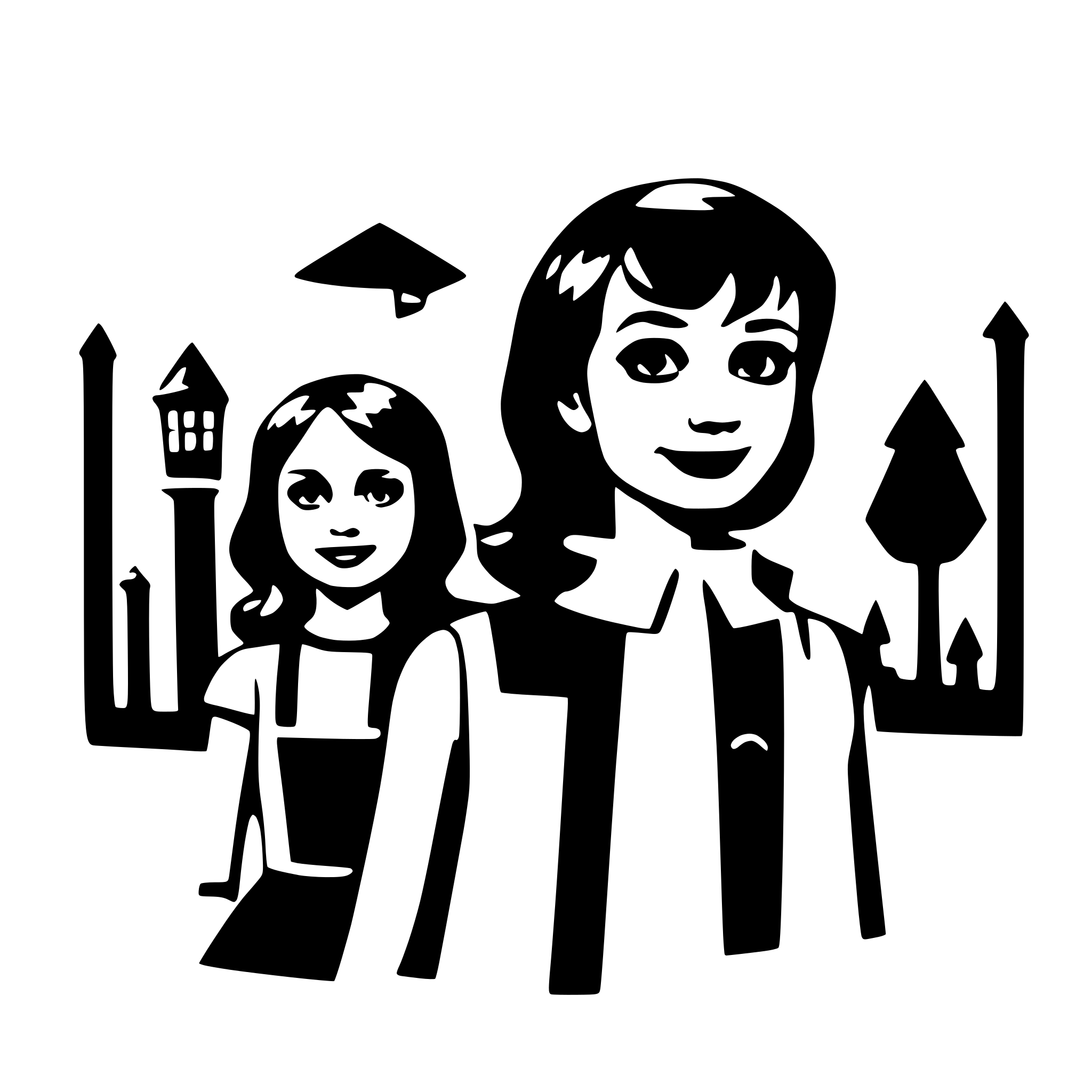 AI-generated SVG of a A retro movie poster for a family film