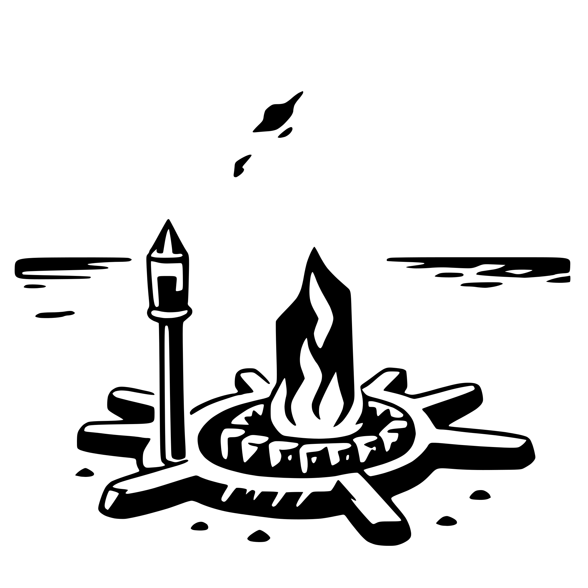 AI-generated SVG of a beach bonfire night
