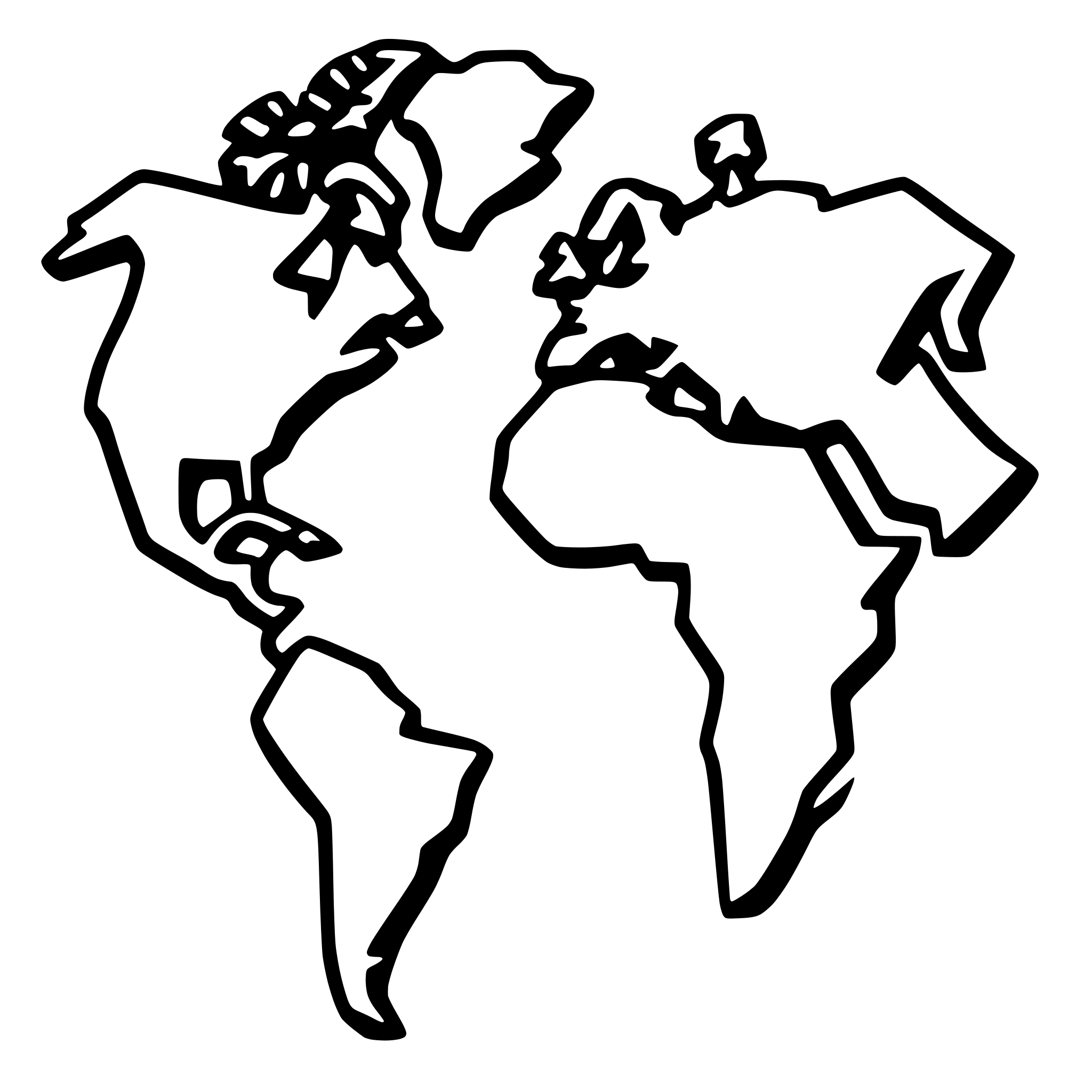 AI-generated SVG of 'World map'