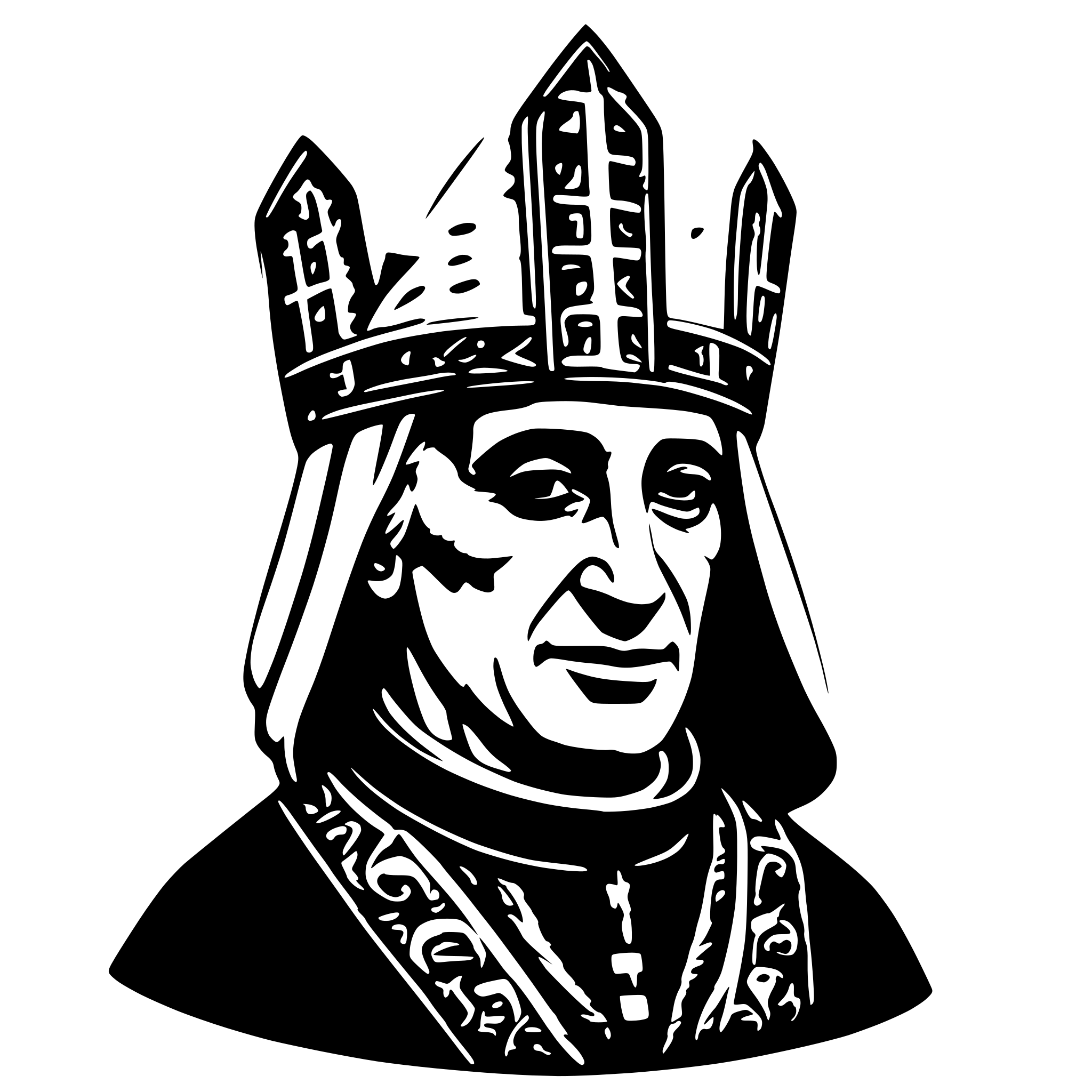 AI-generated SVG of 'esoteric pope'