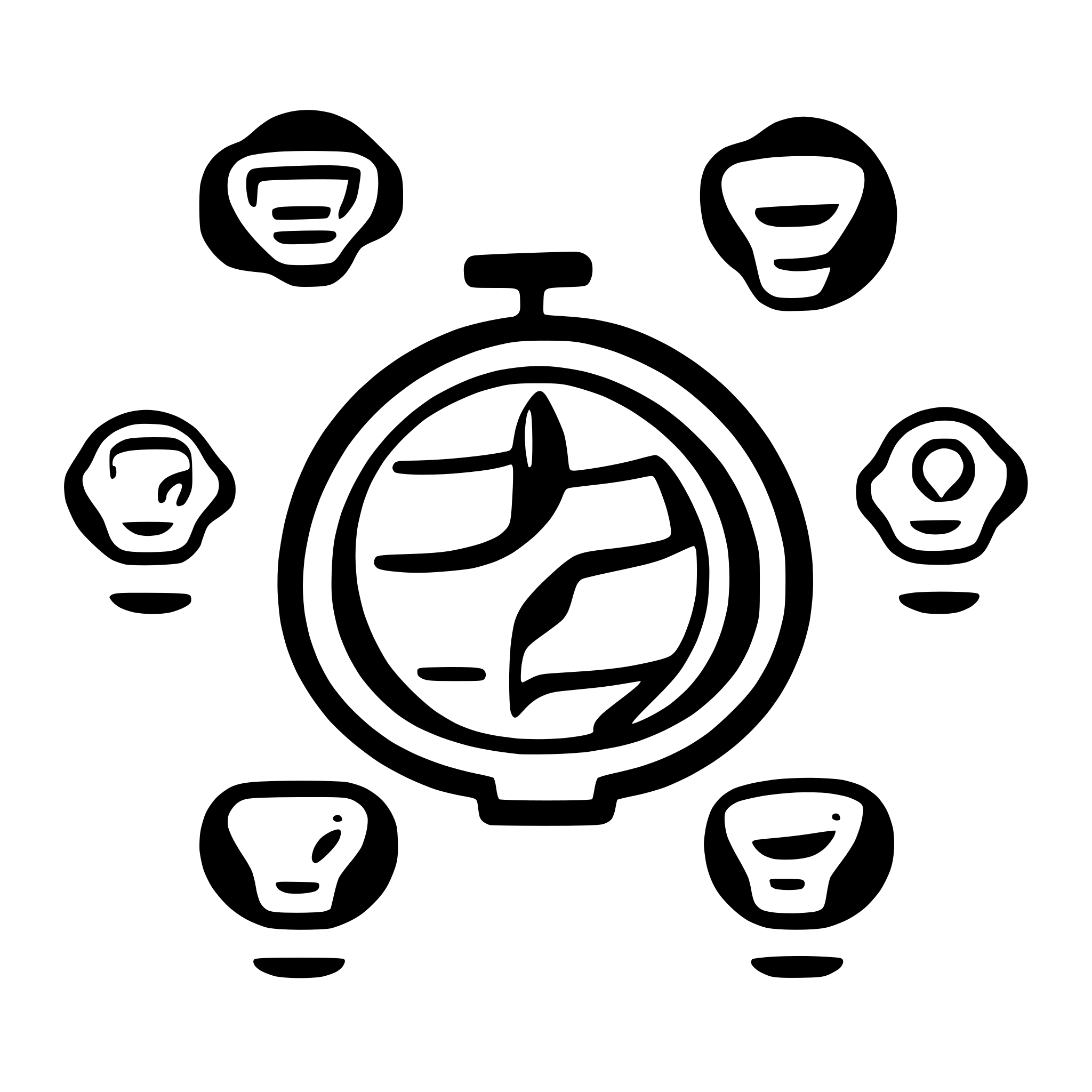 AI-generated SVG of a Modern UI logo to represent a multiple choice question type over a whole ultrasound cine loop for use in software for medical professionals