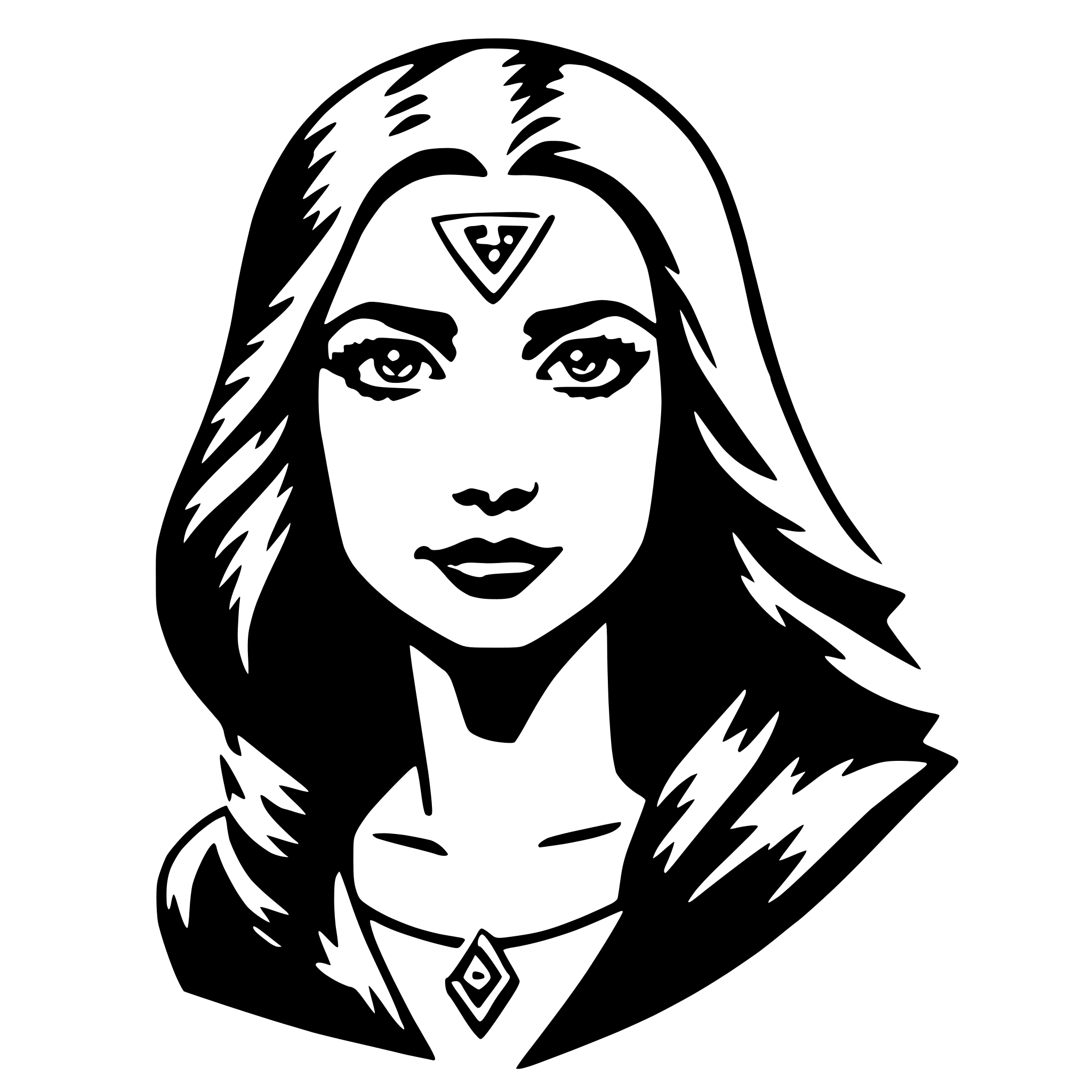 AI-generated SVG of 'skadi'