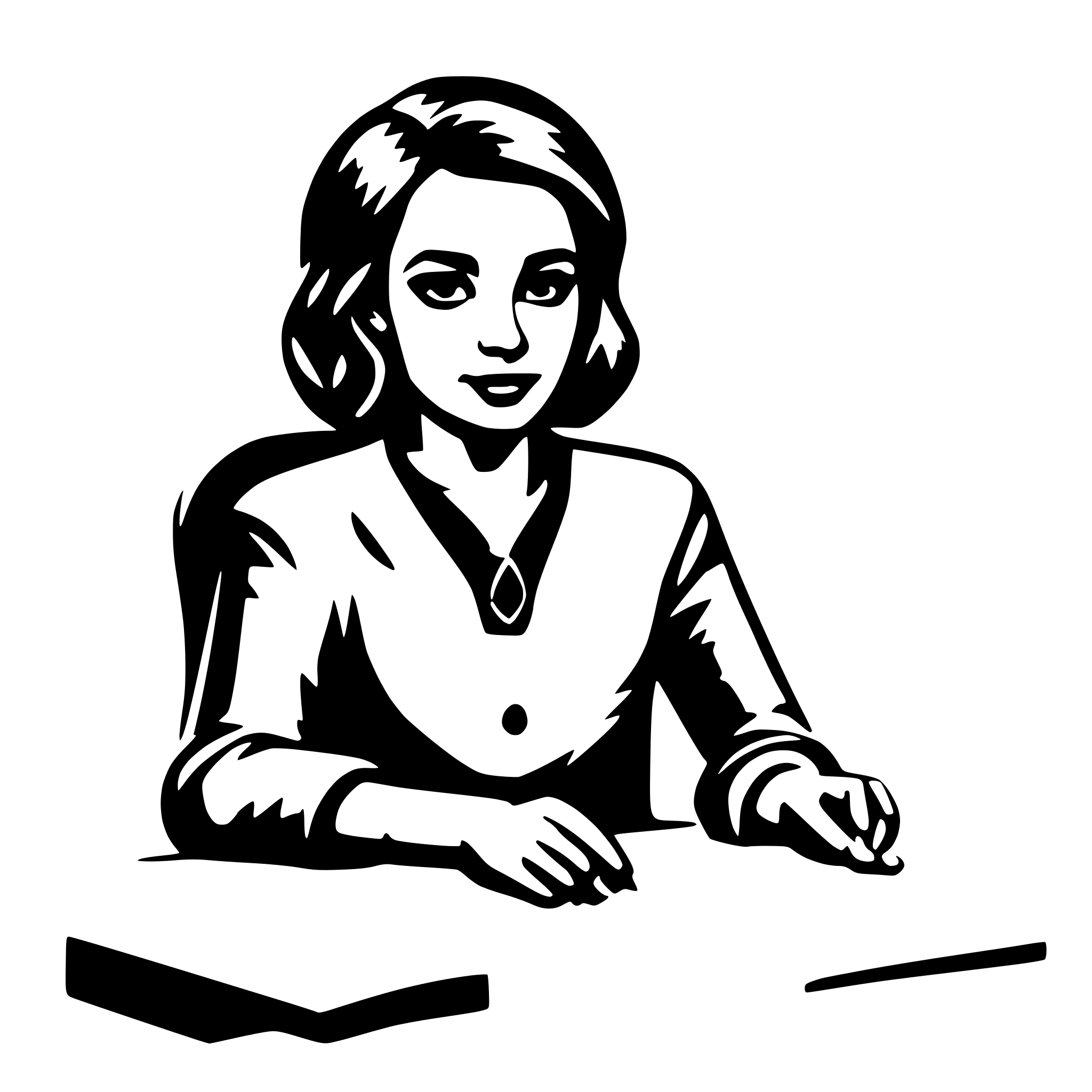 AI-generated SVG of a translator
