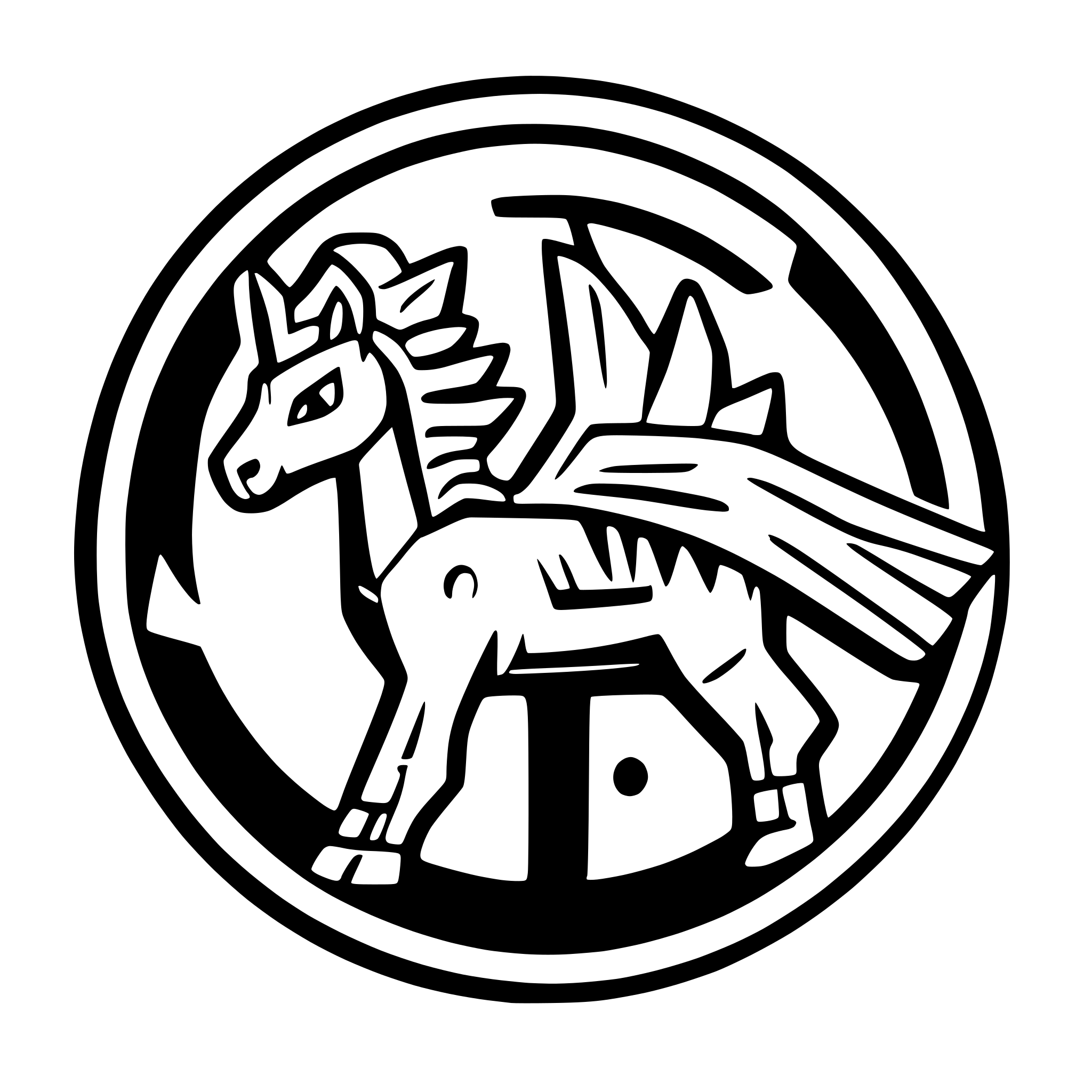 AI-generated SVG of a Harsh War Electronic Pegasus