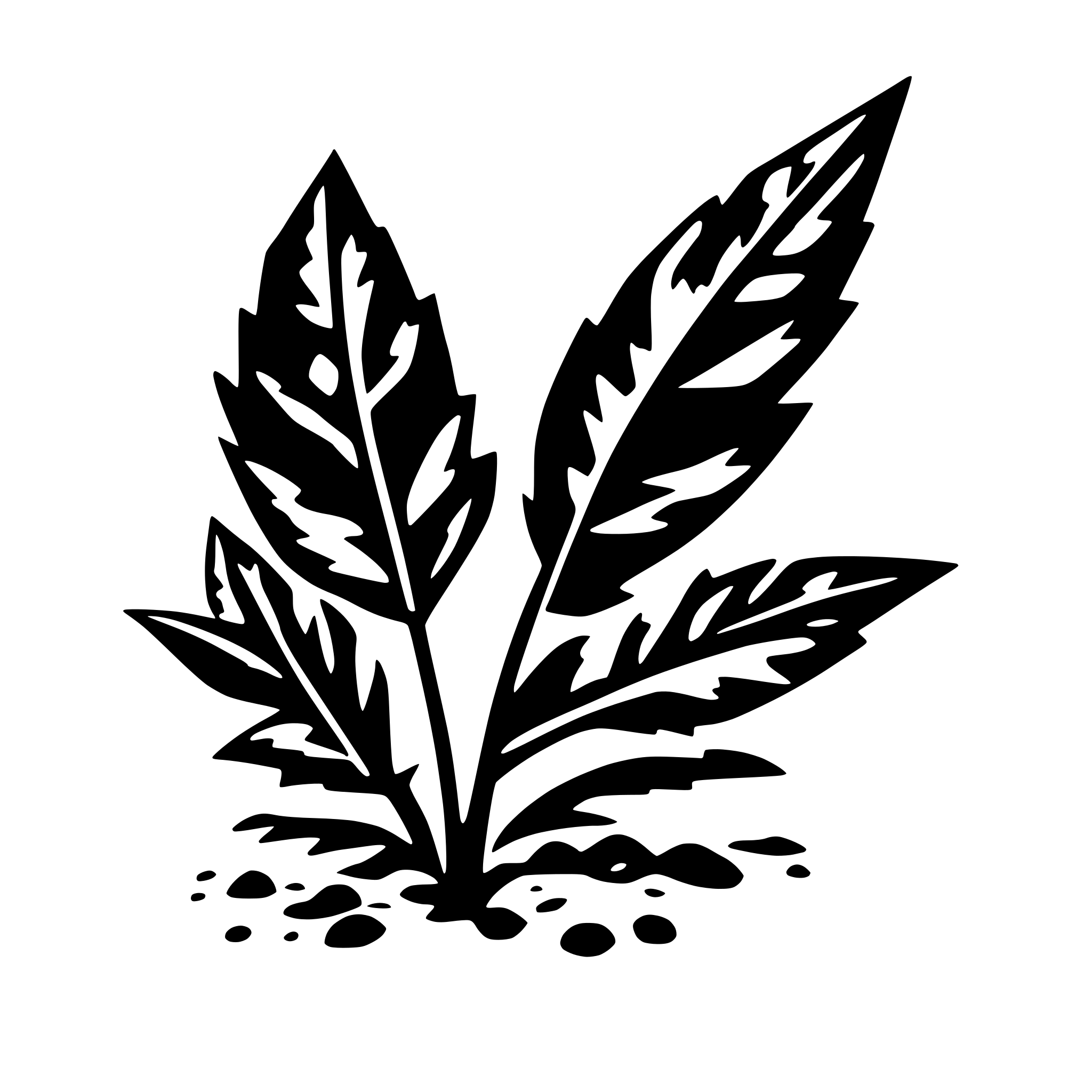 AI-generated SVG of a chaotyczne punkty i linie