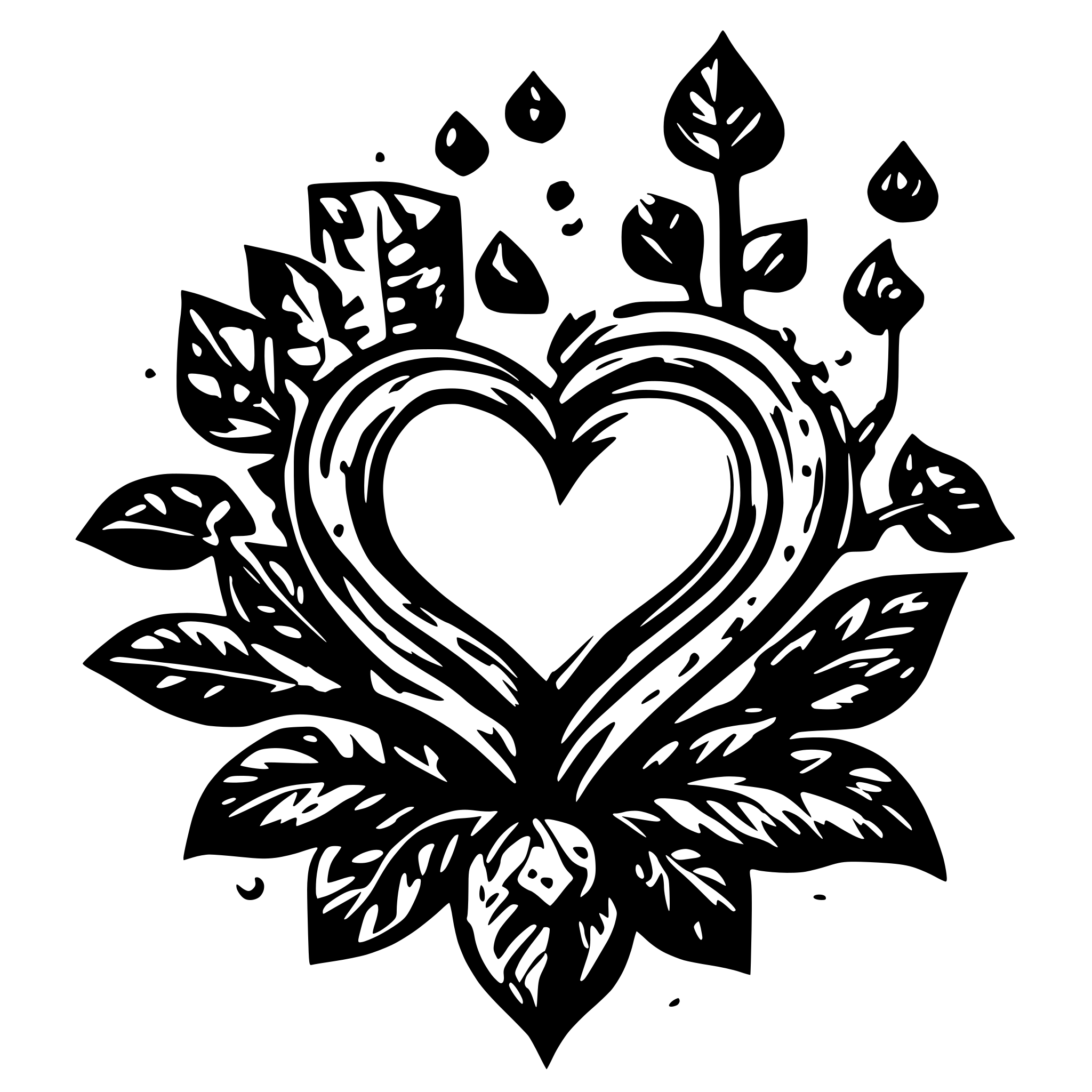 AI-generated SVG of a love