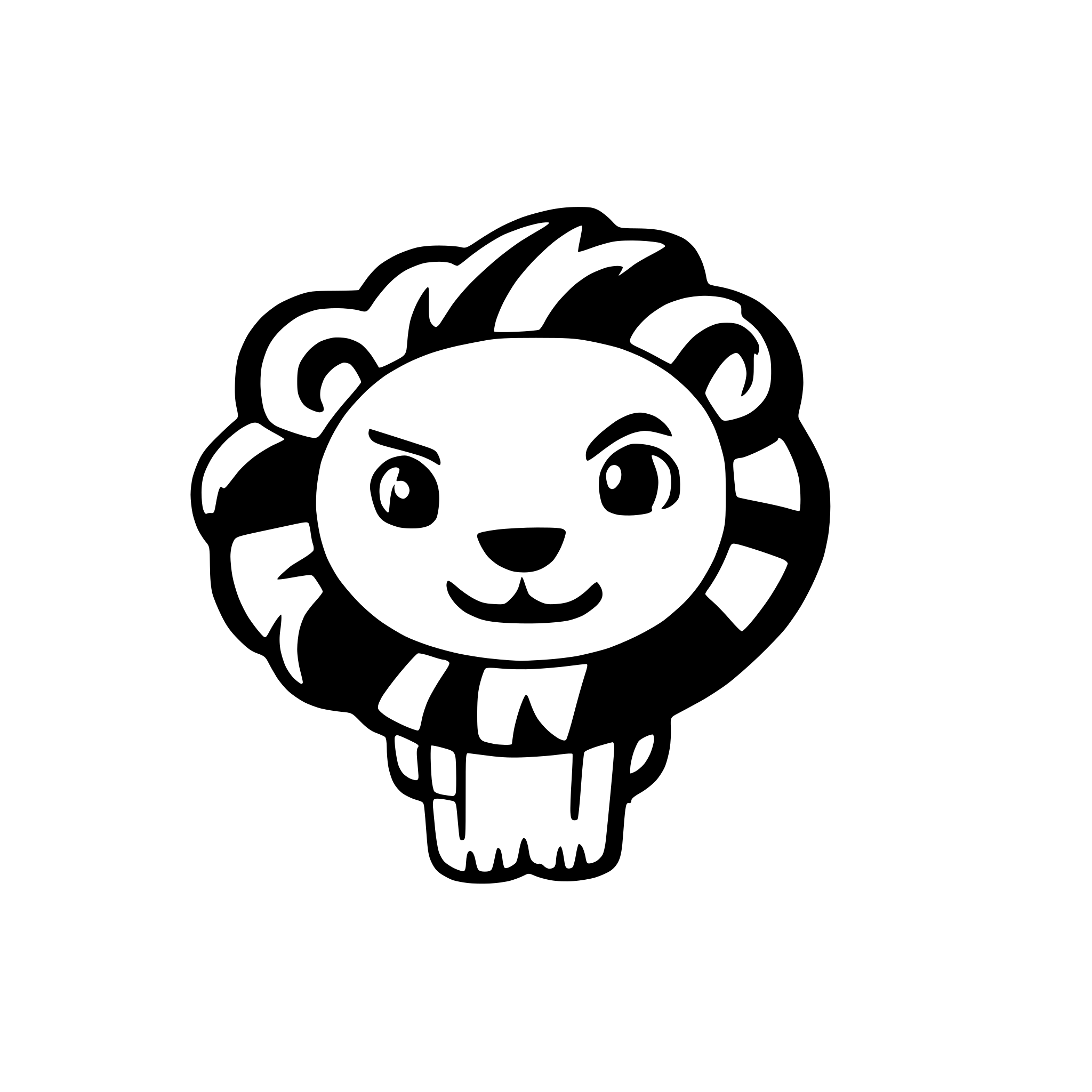 AI-generated SVG of a lion