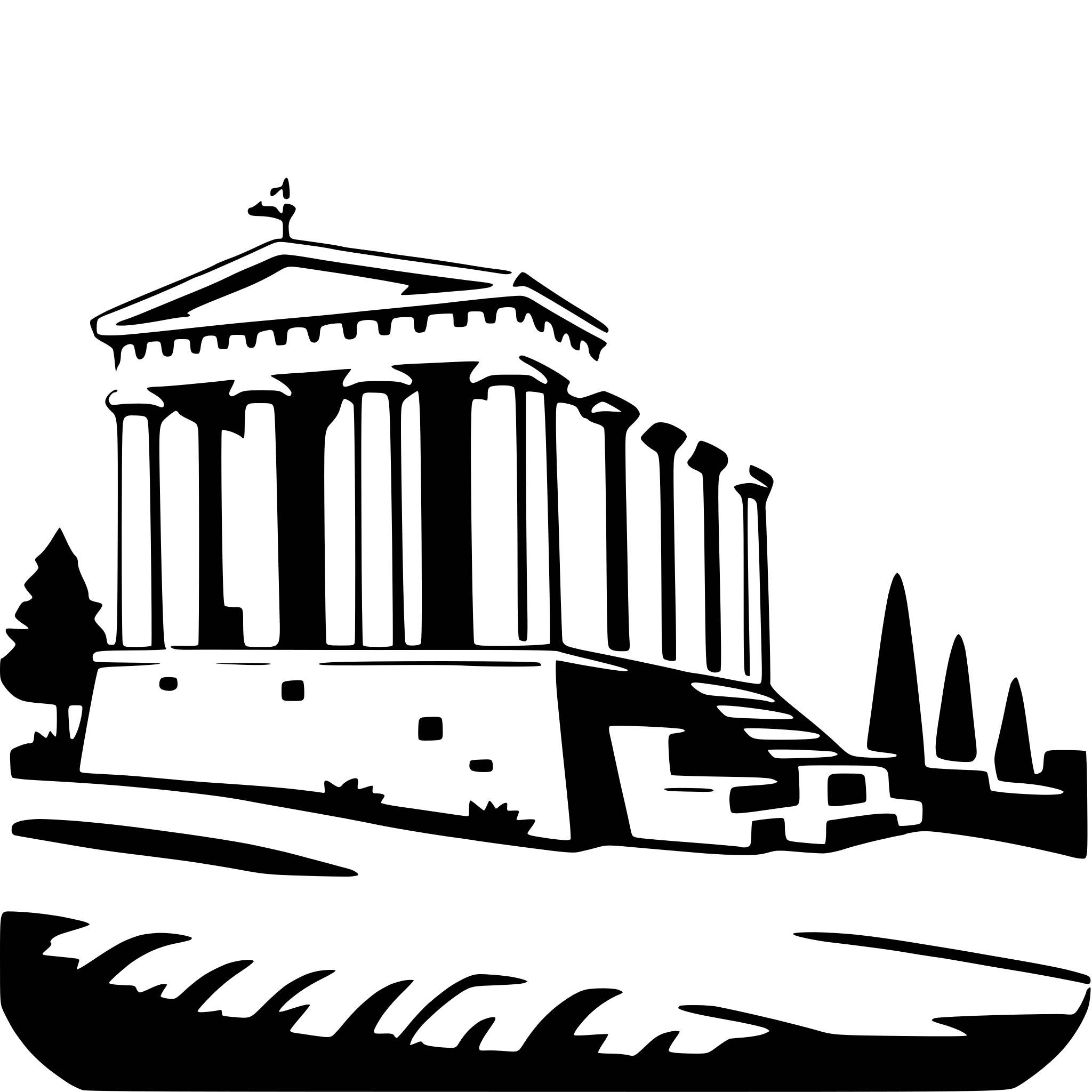 AI-generated SVG of a acropolis of athens