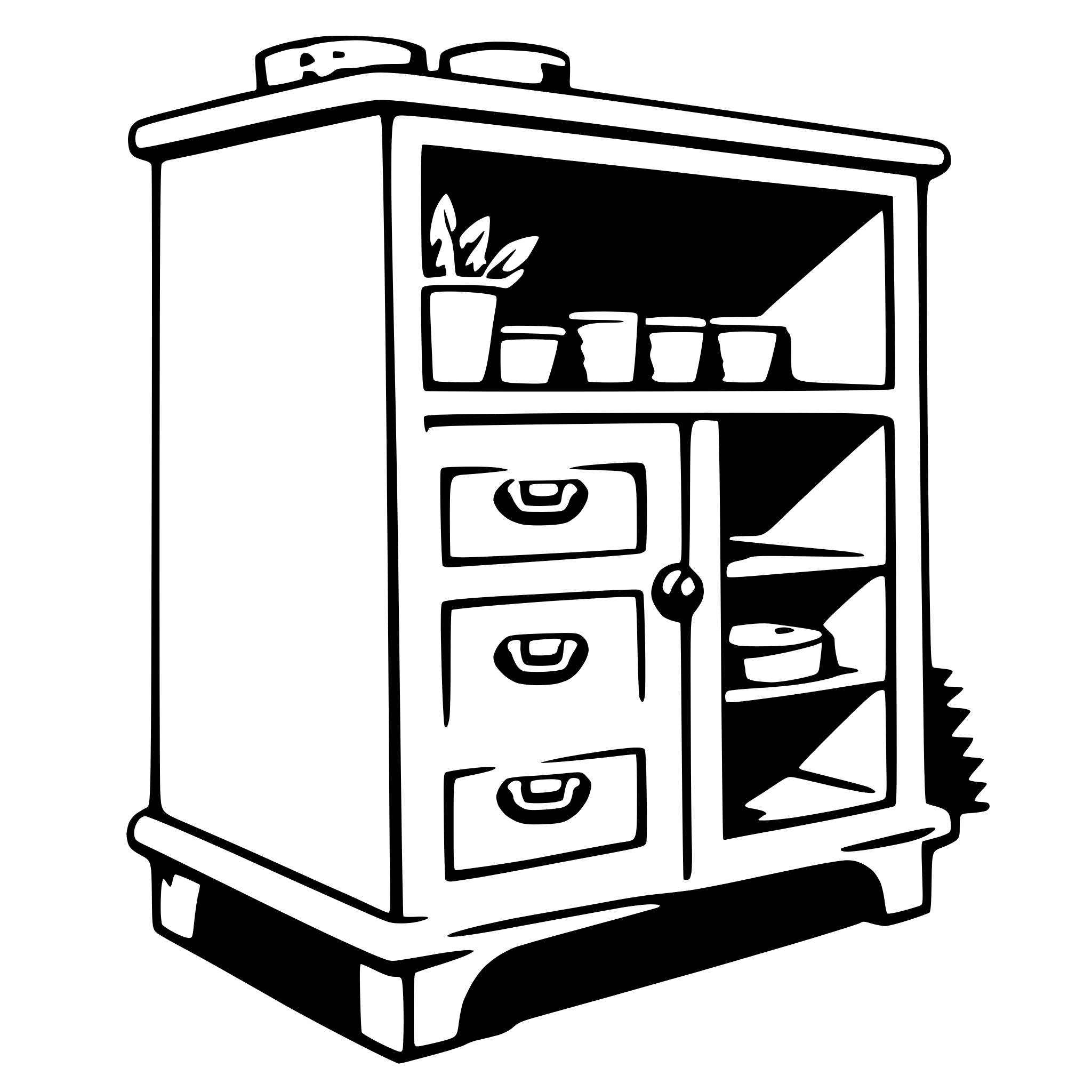AI-generated SVG of a cabinet