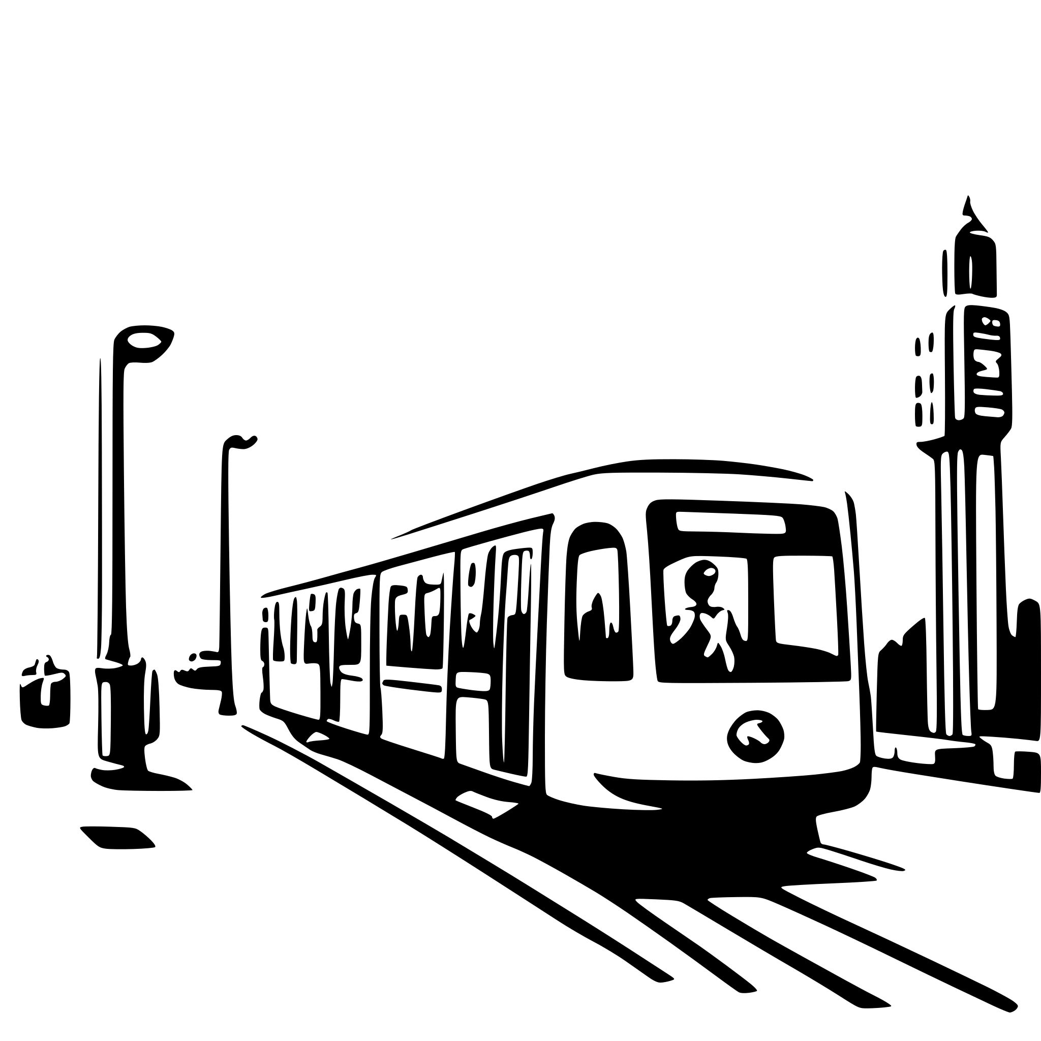 AI-generated SVG of a public transport in city