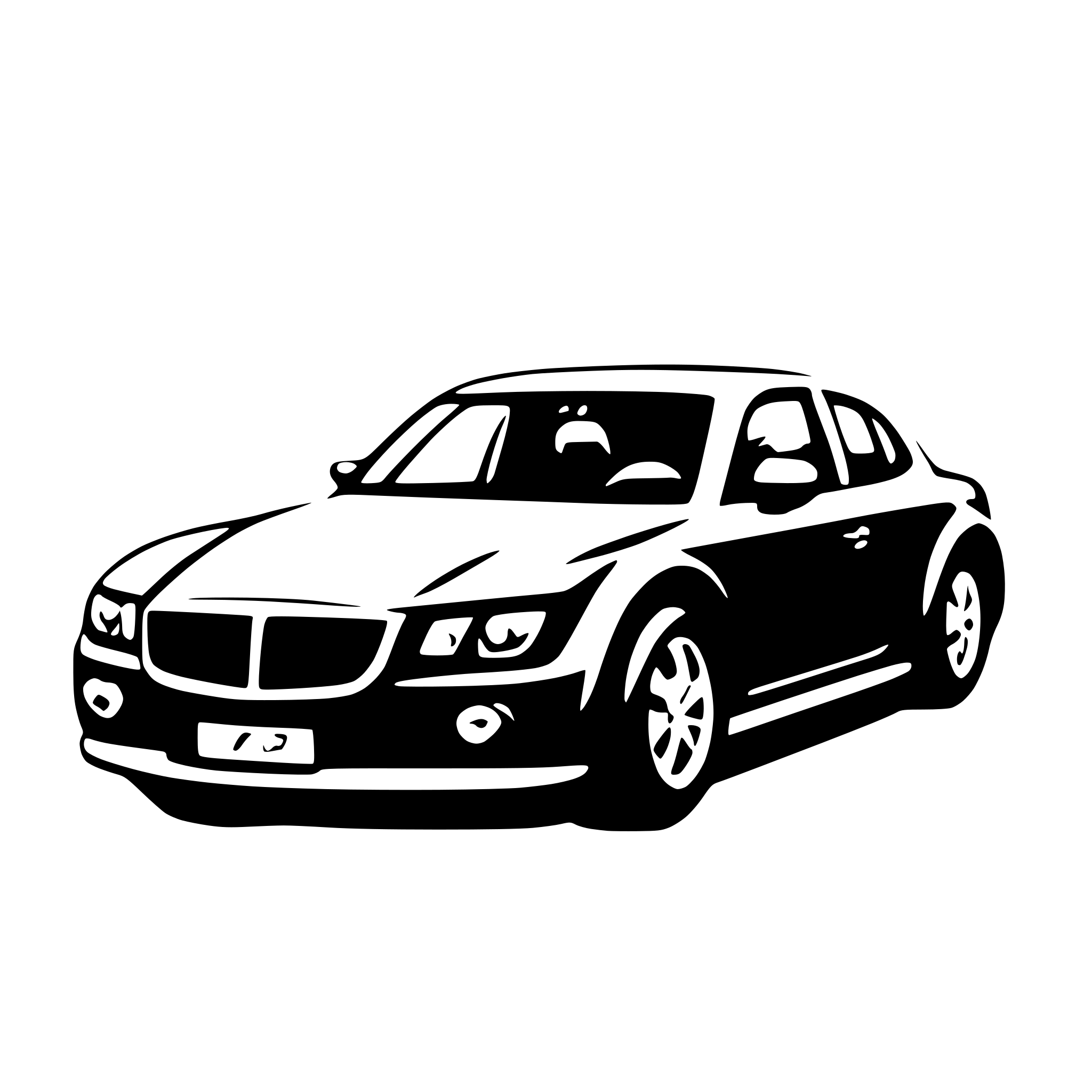 AI-generated SVG of a a car