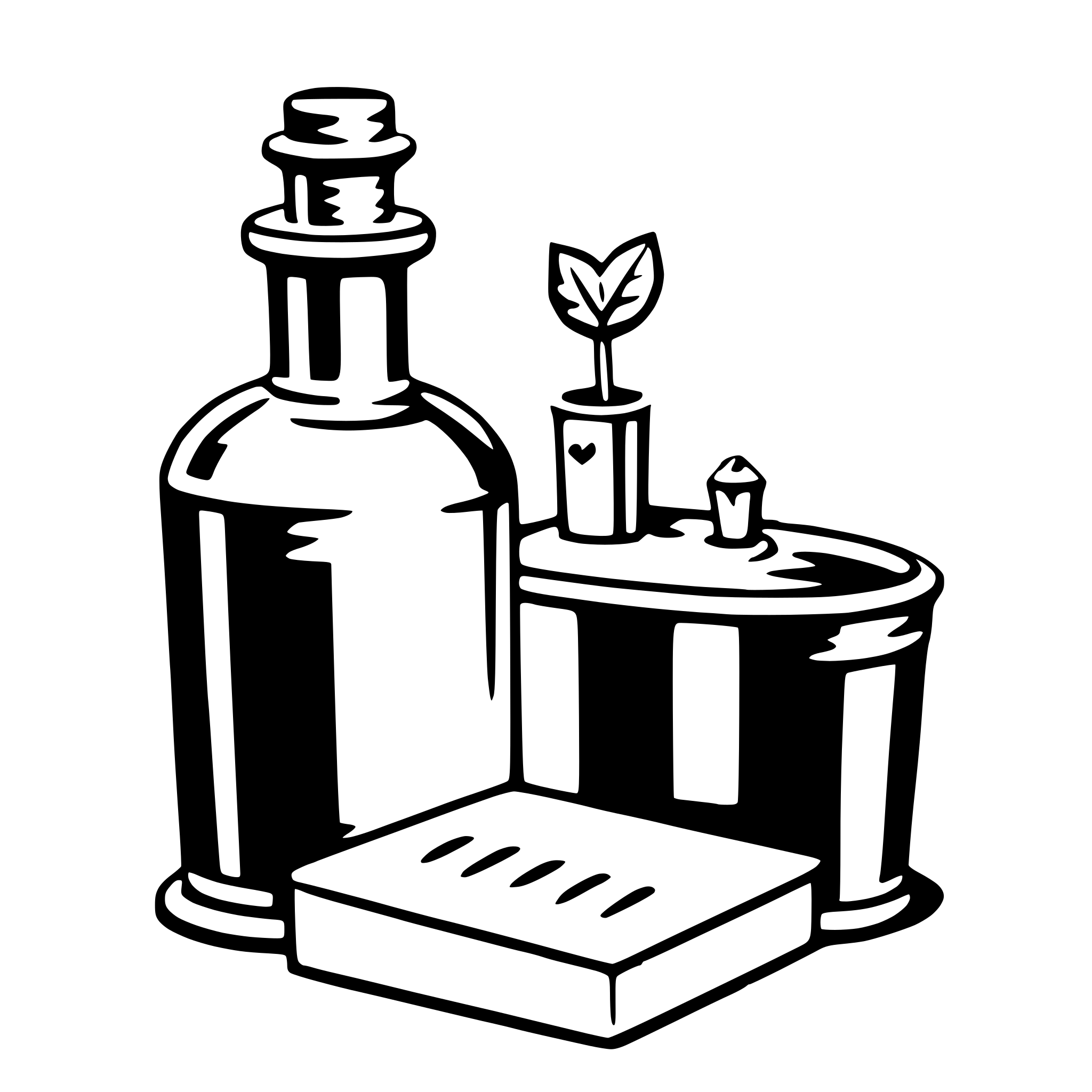 AI-generated SVG of 'love letter in a bottle'