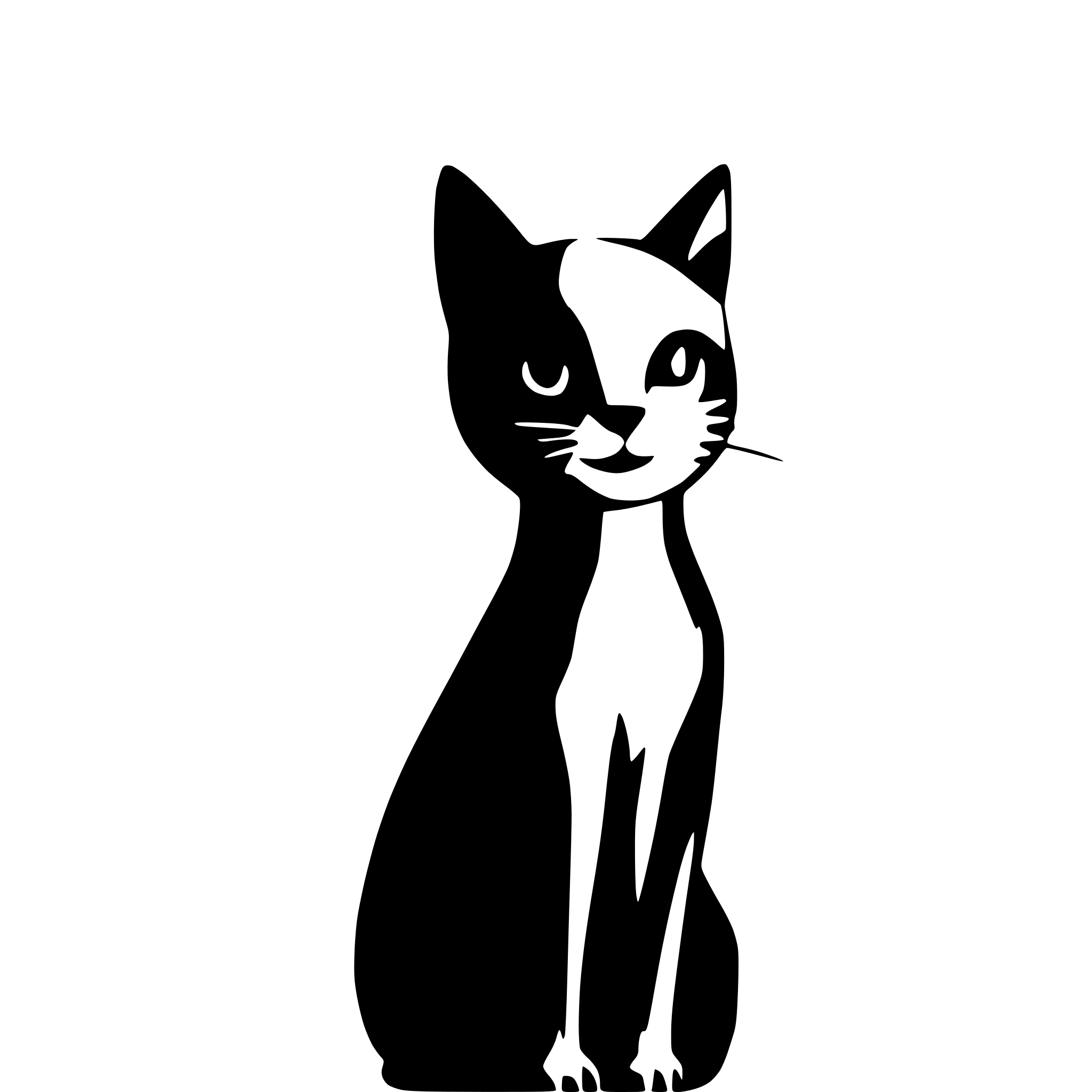 AI-generated SVG of a cat cute