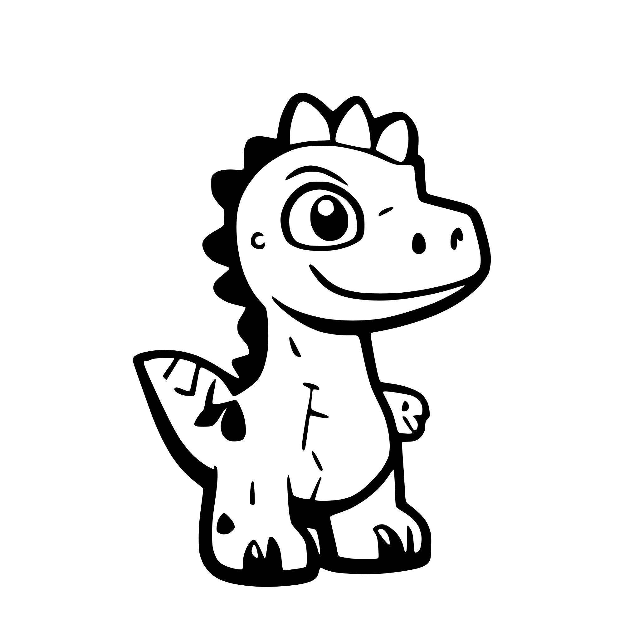 AI-generated SVG of a dinosaur