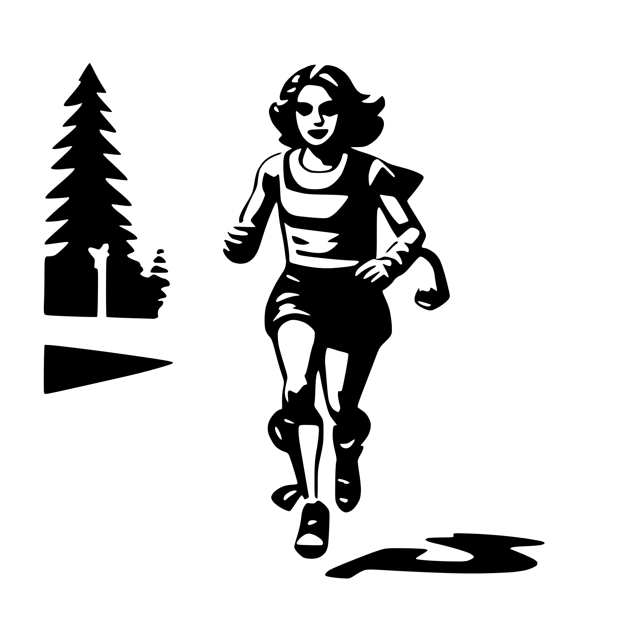AI-generated SVG of 'Run'