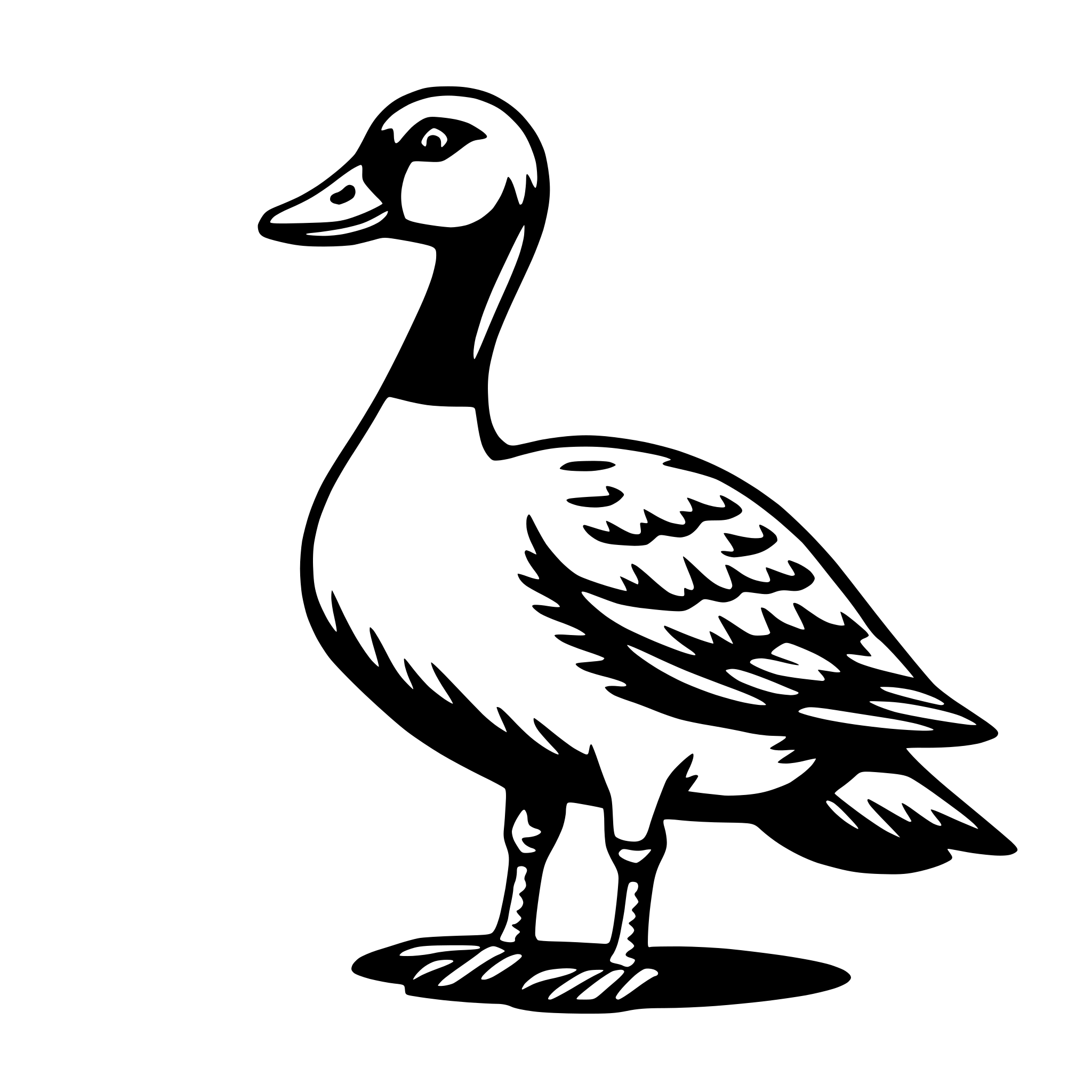 AI-generated SVG of 'goose'