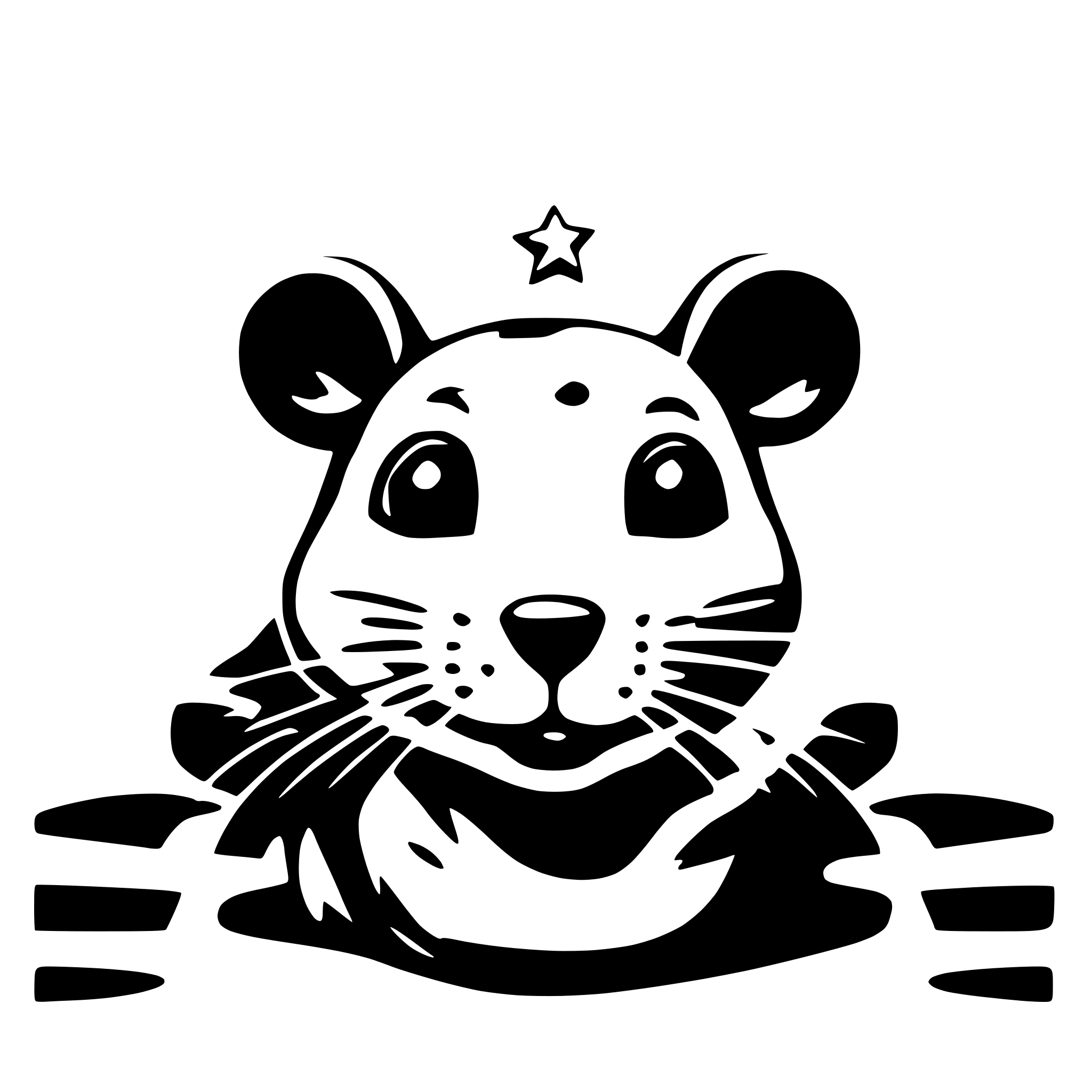 AI-generated SVG of a mix with rat face and ai Sparkles