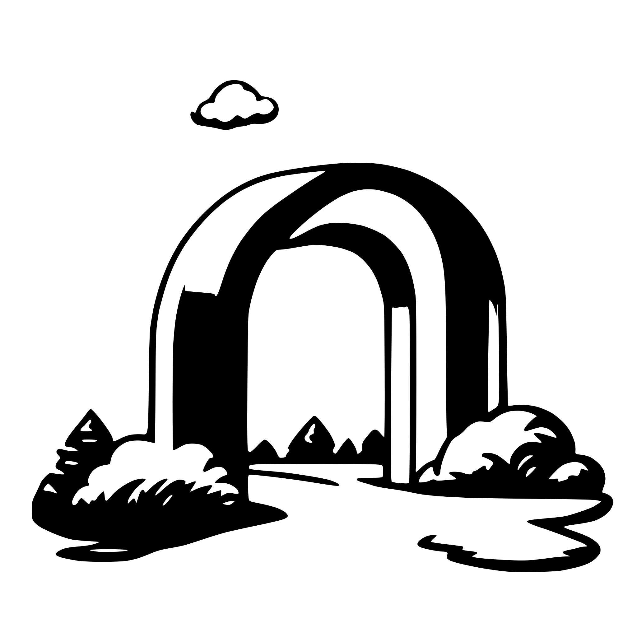 AI-generated SVG of a rainbow