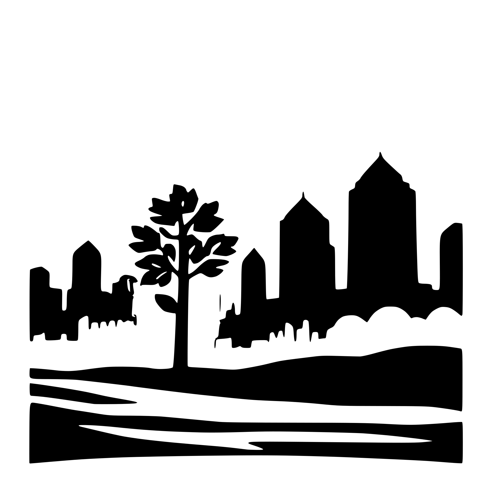 AI-generated SVG of a create silhouette of kansas city skyline