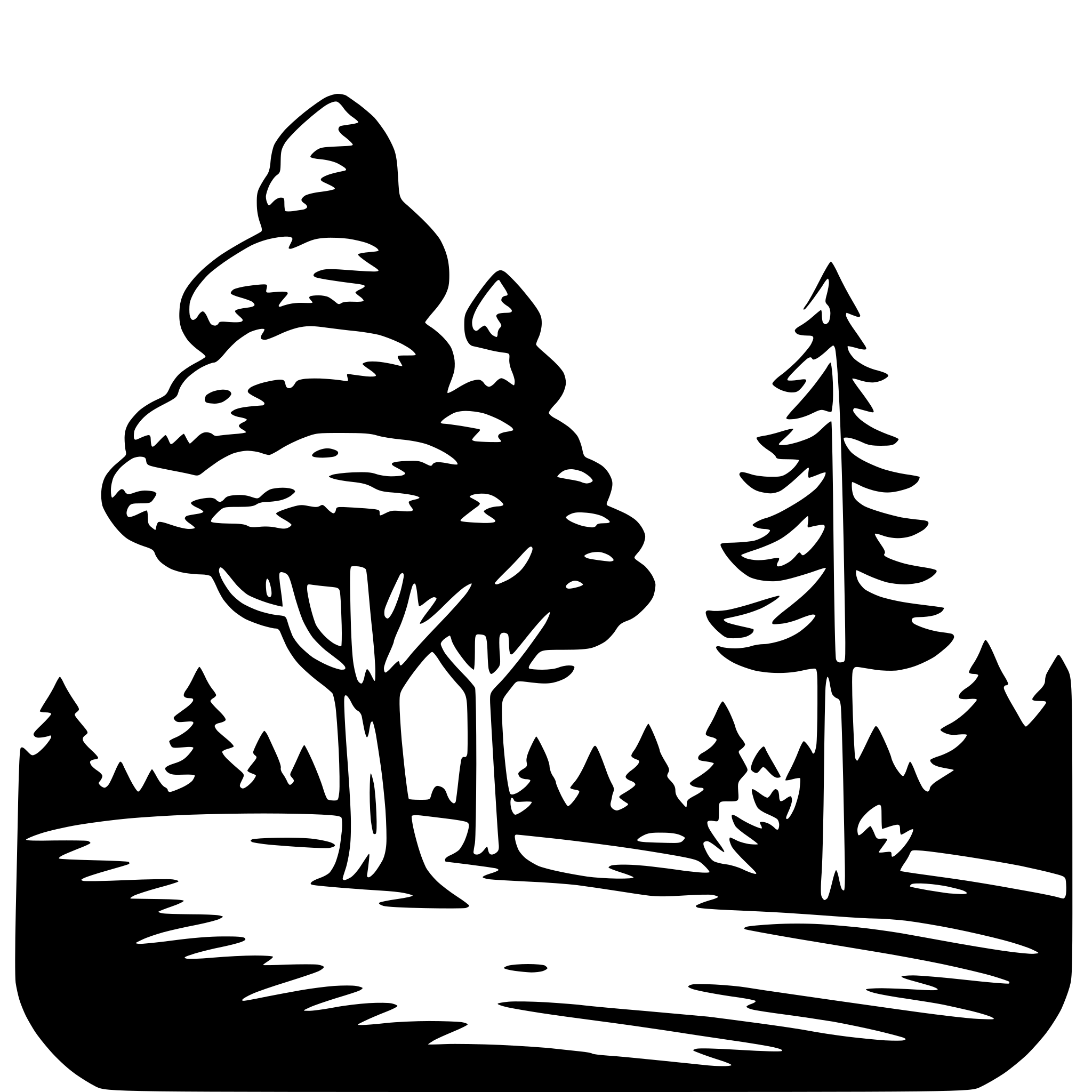 AI-generated SVG of 'wild forest'