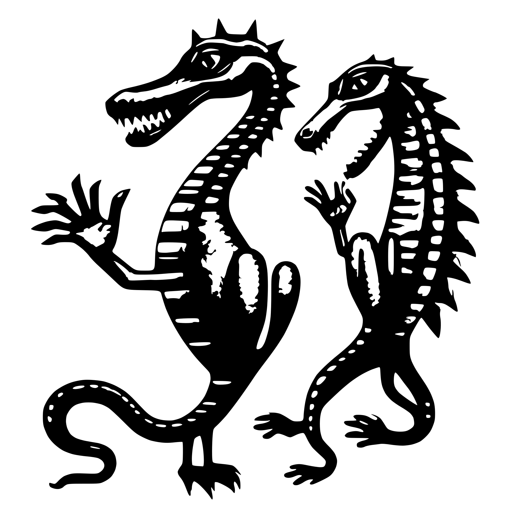 AI-generated SVG of a 1️⃣ A black ink drawing of an animal with four legs and two eyes, resembling the shape of a lizard or snake, with long arms reaching out to touch each other on both sides of its body. The creature has three fingers per hand, with the middle finger being larger than the others. It also features sharp claws on top of its head, in the style of Jean Jullien. --ar 21:26 AI-generated SVG of a 1️⃣ A black ink drawing of an animal with four legs and two eyes, resembling the shape of a lizard or snake, with long arms reaching out to touch each other on both sides of its body. The creature has three fingers per hand, with the middle finger being larger than the others. It also features sharp claws on top of its head, in the style of Jean Jullien. --ar 21:26
