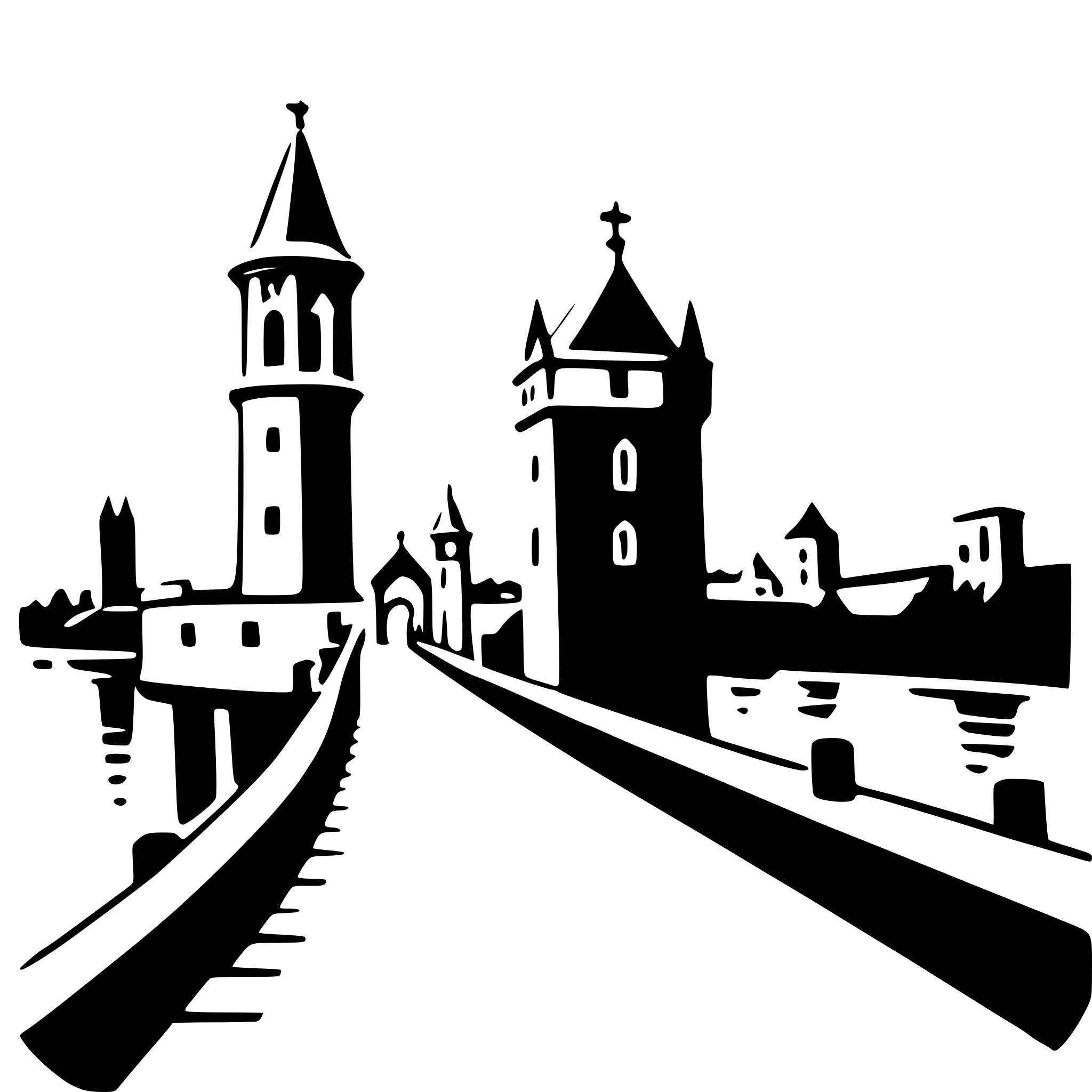 AI-generated SVG of a charles bridge