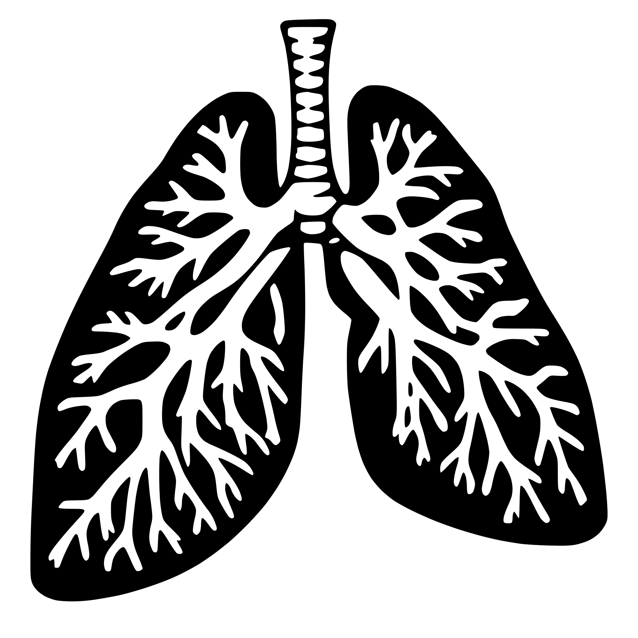 AI-generated SVG of 'lung anatomy ct'