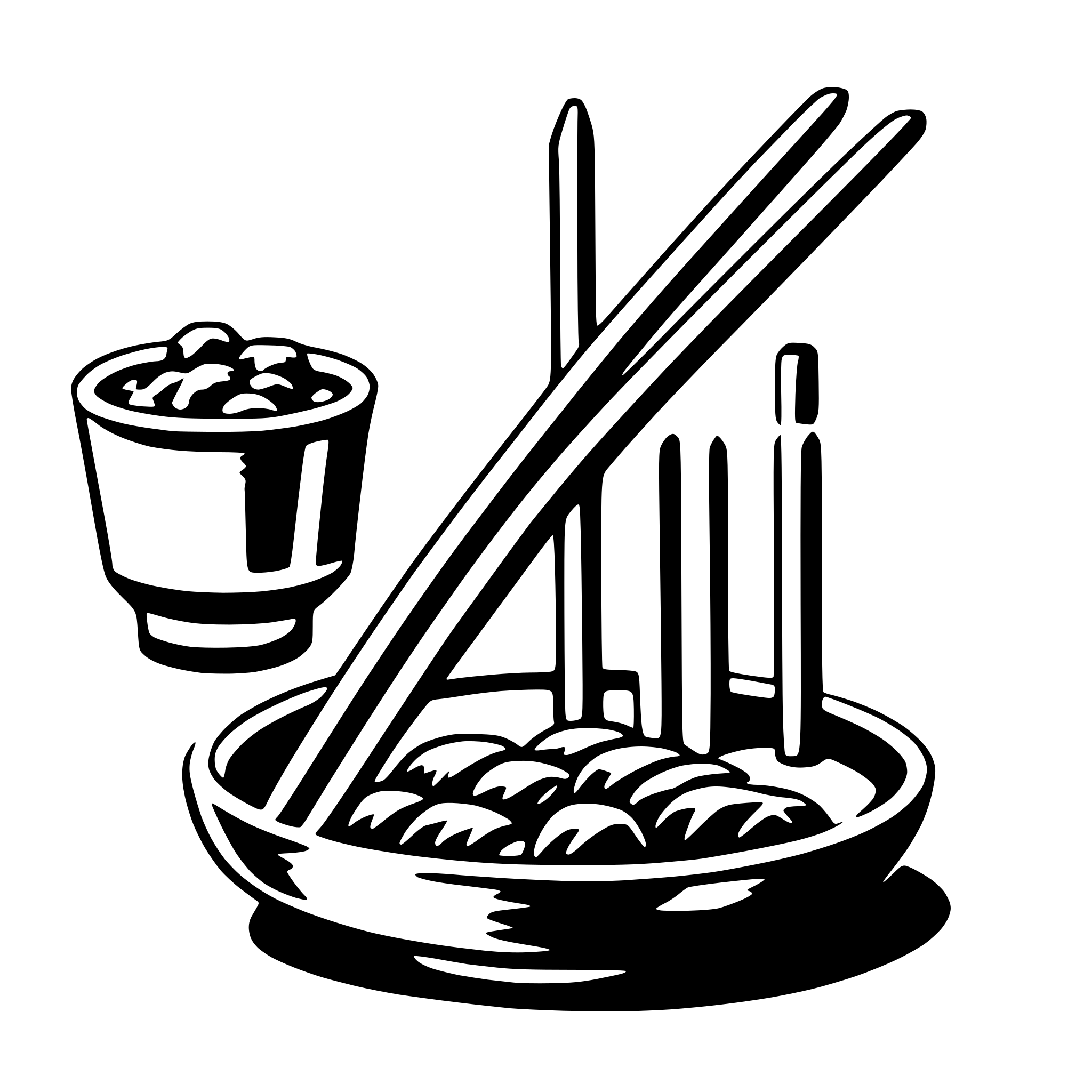 AI-generated SVG of a chopsticks