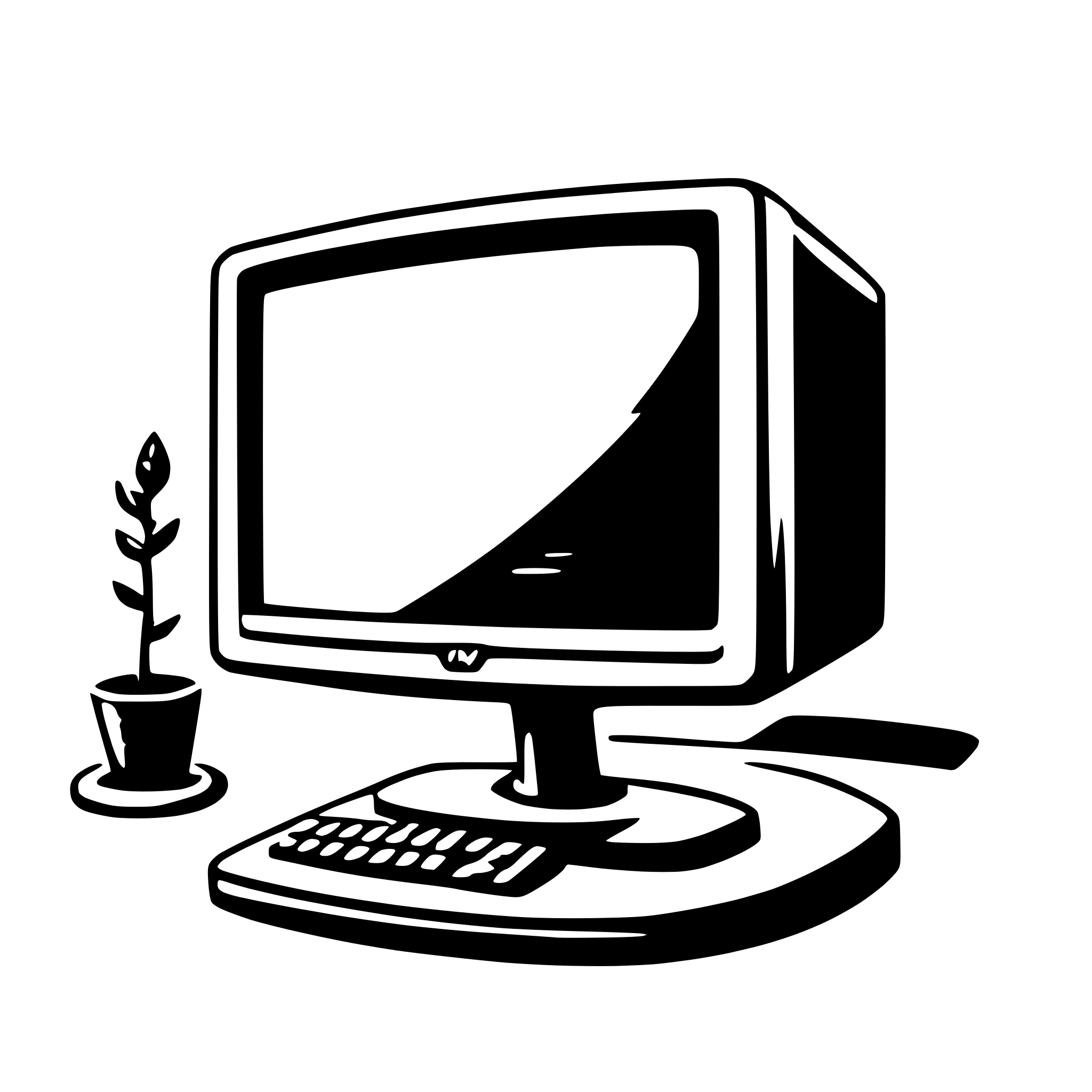 AI-generated SVG of 'computer monitor'