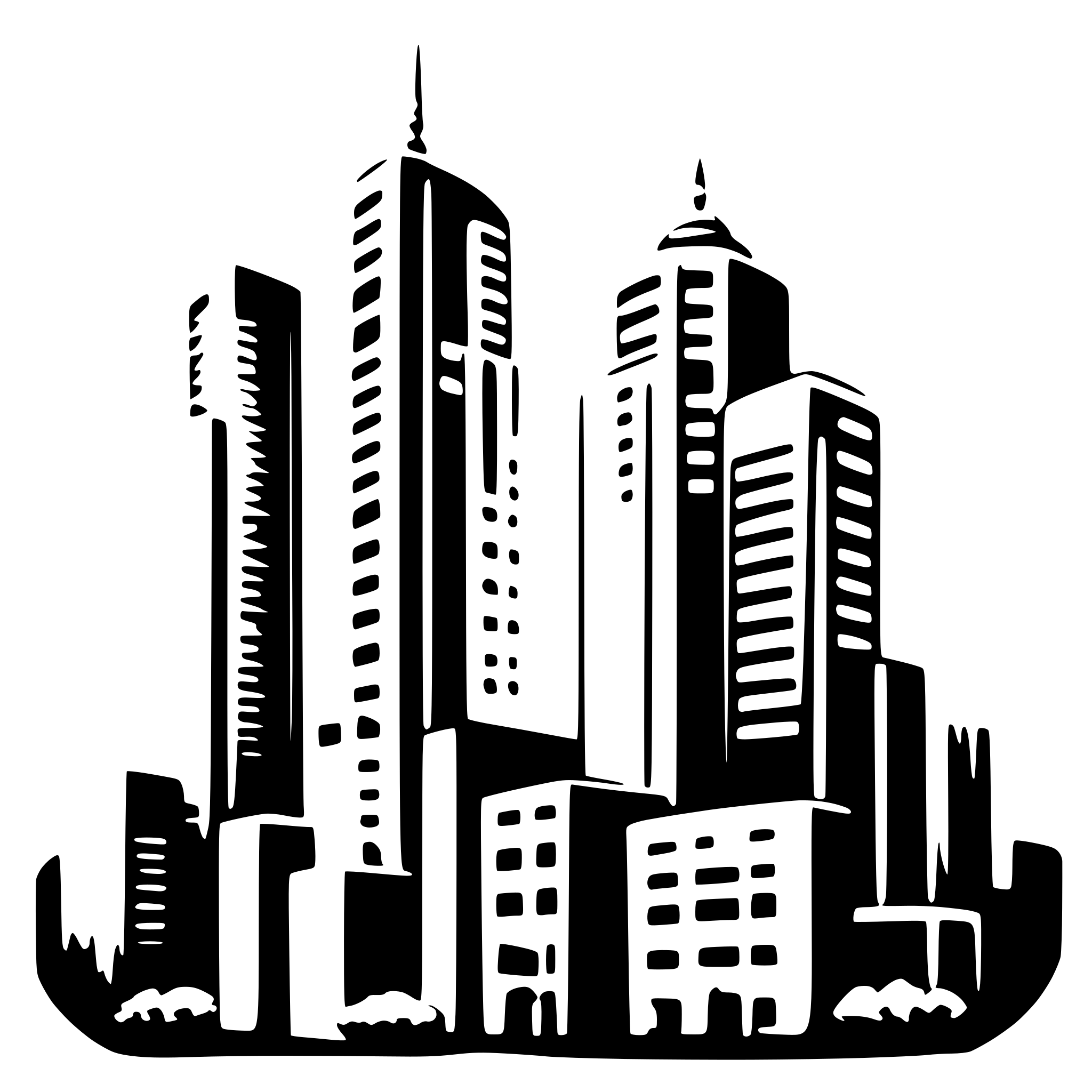 AI-generated SVG of 'building skyline'