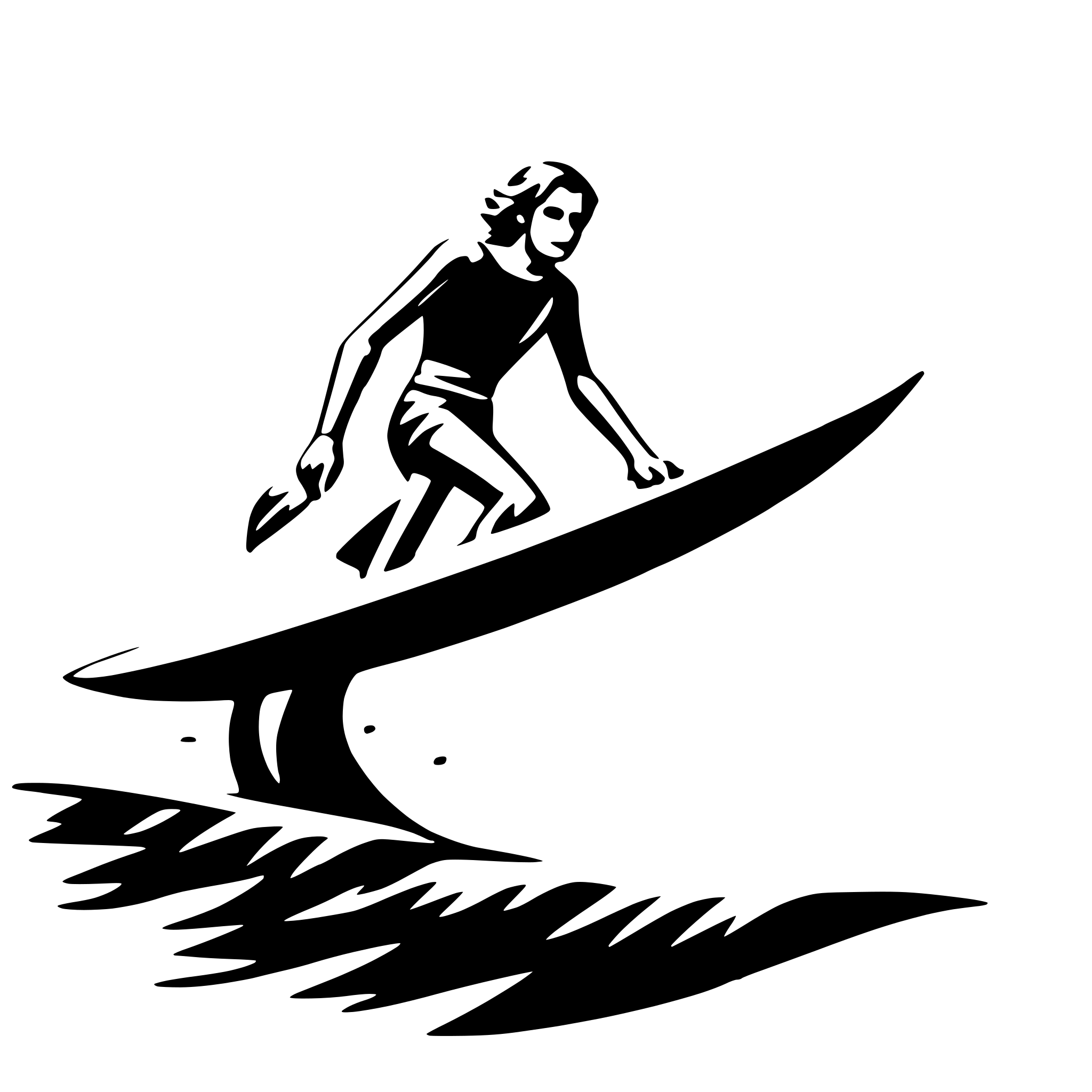 AI-generated SVG of 'surfer riding wave'