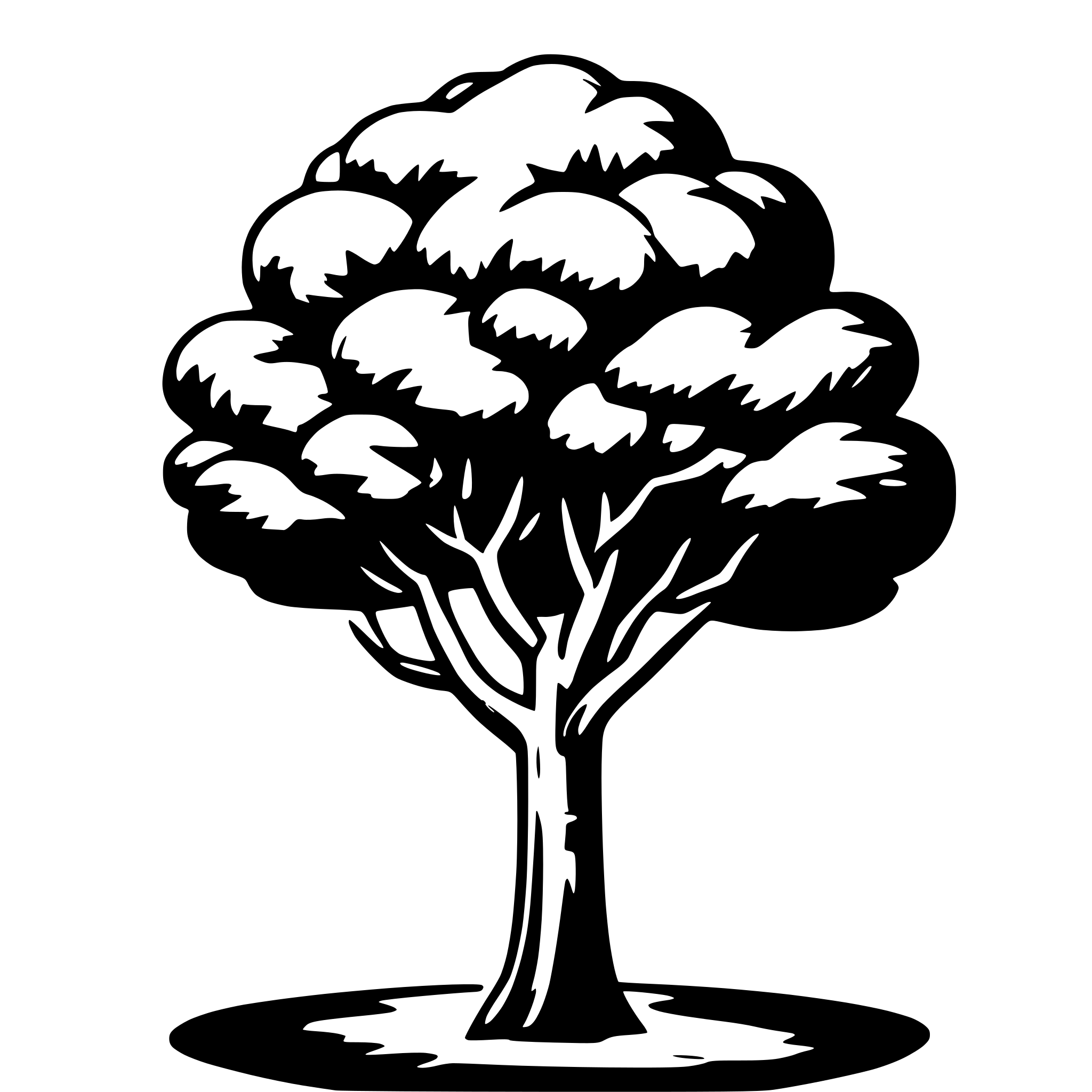 AI-generated SVG of a tree