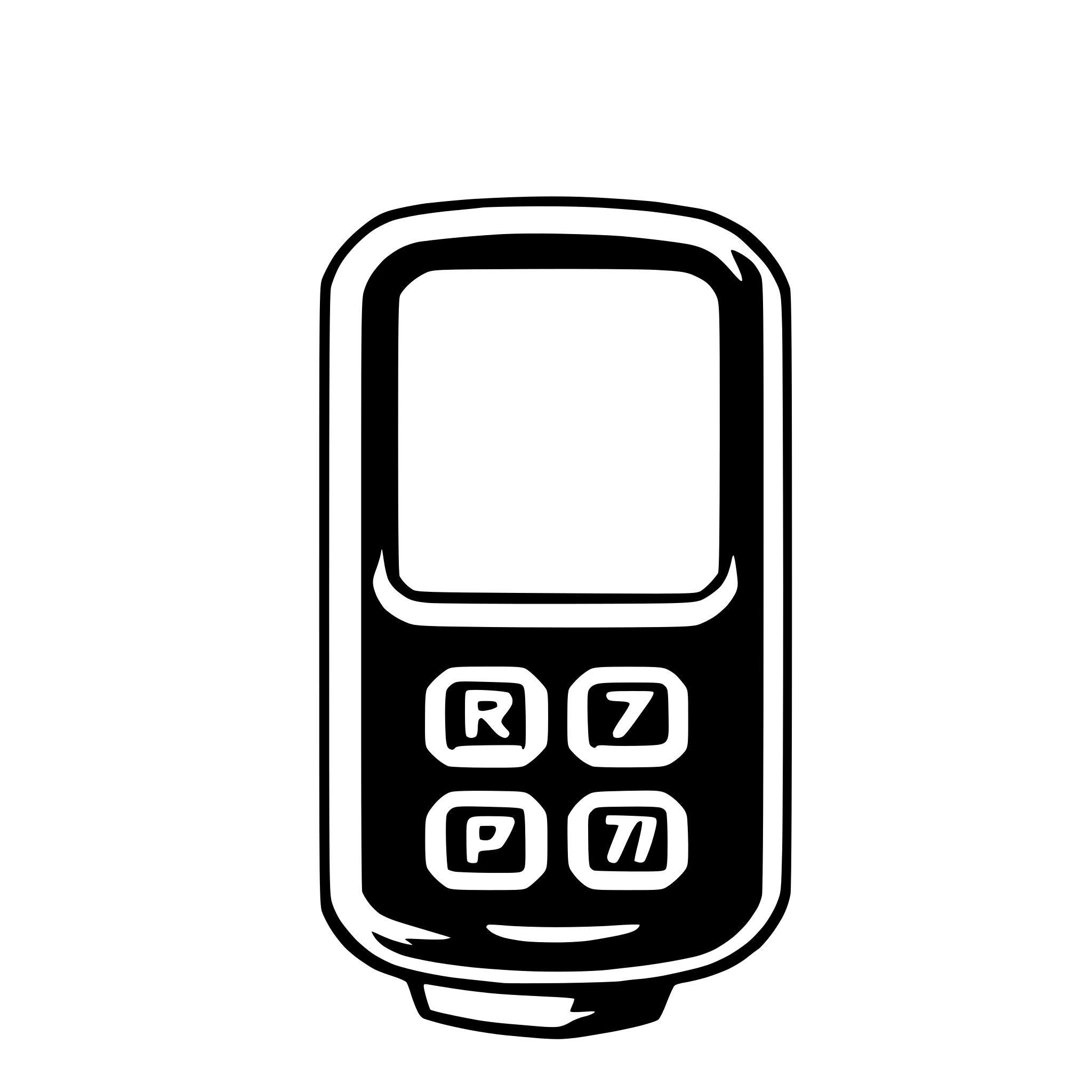 AI-generated SVG of a gps device