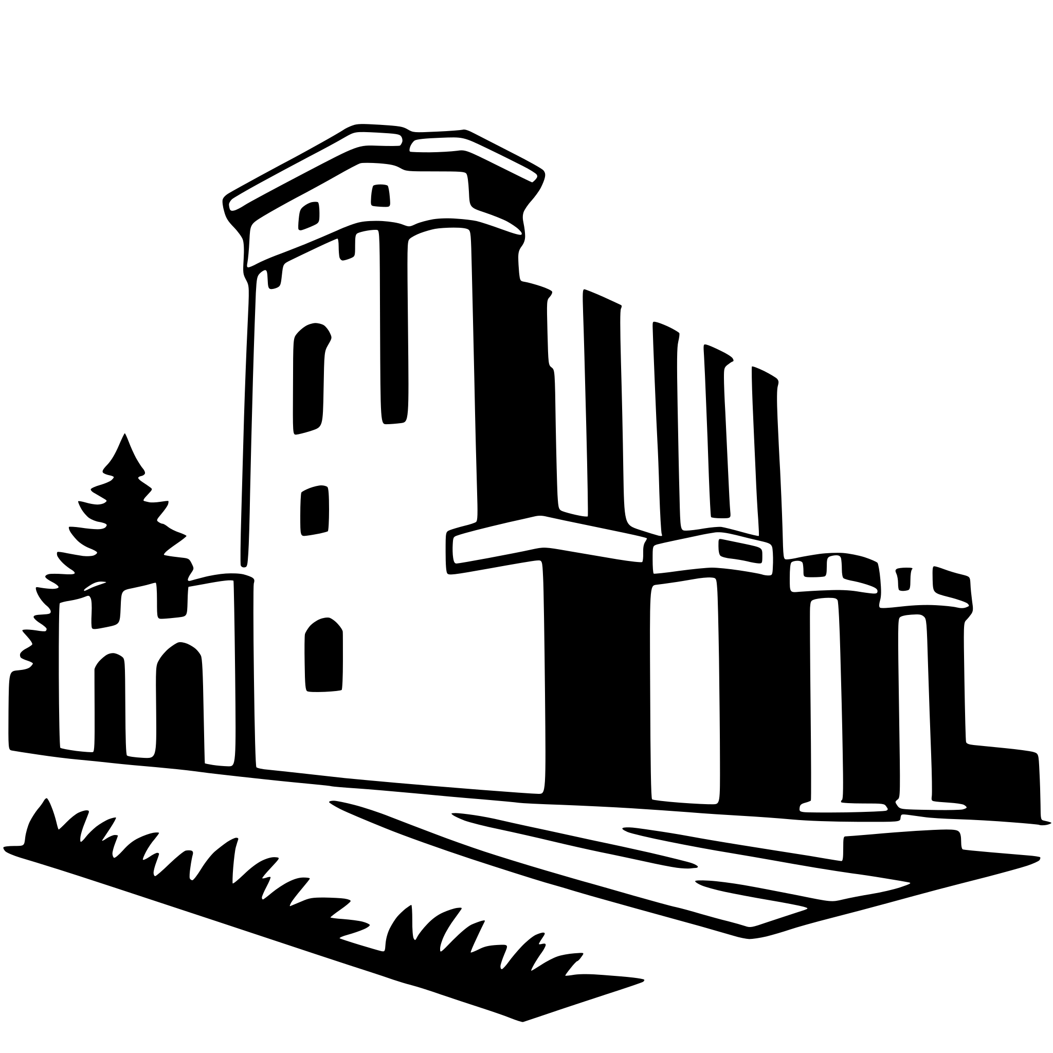 AI-generated SVG of a acropolis of athens