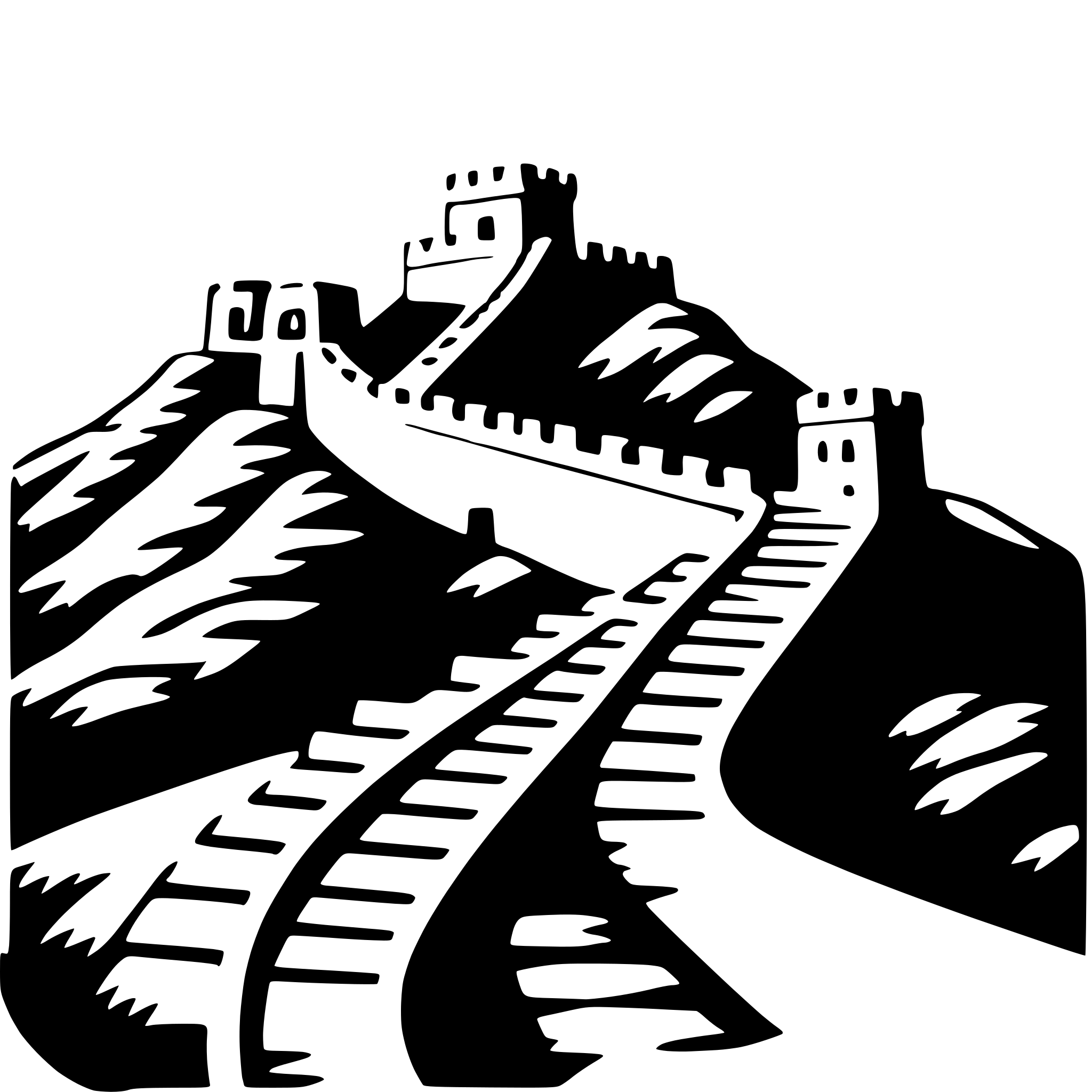 AI-generated SVG of 'great wall of china'