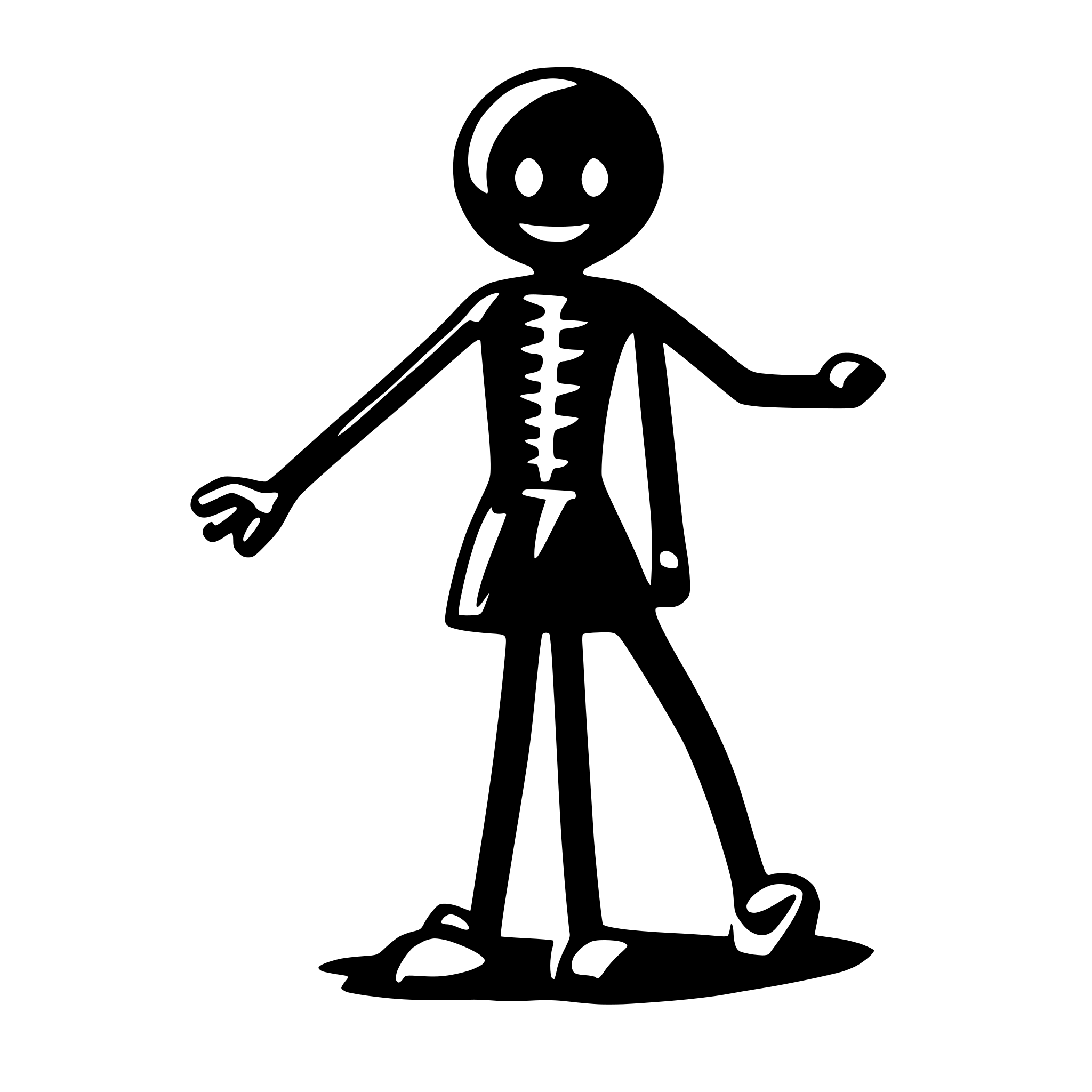AI-generated SVG of a stickman
