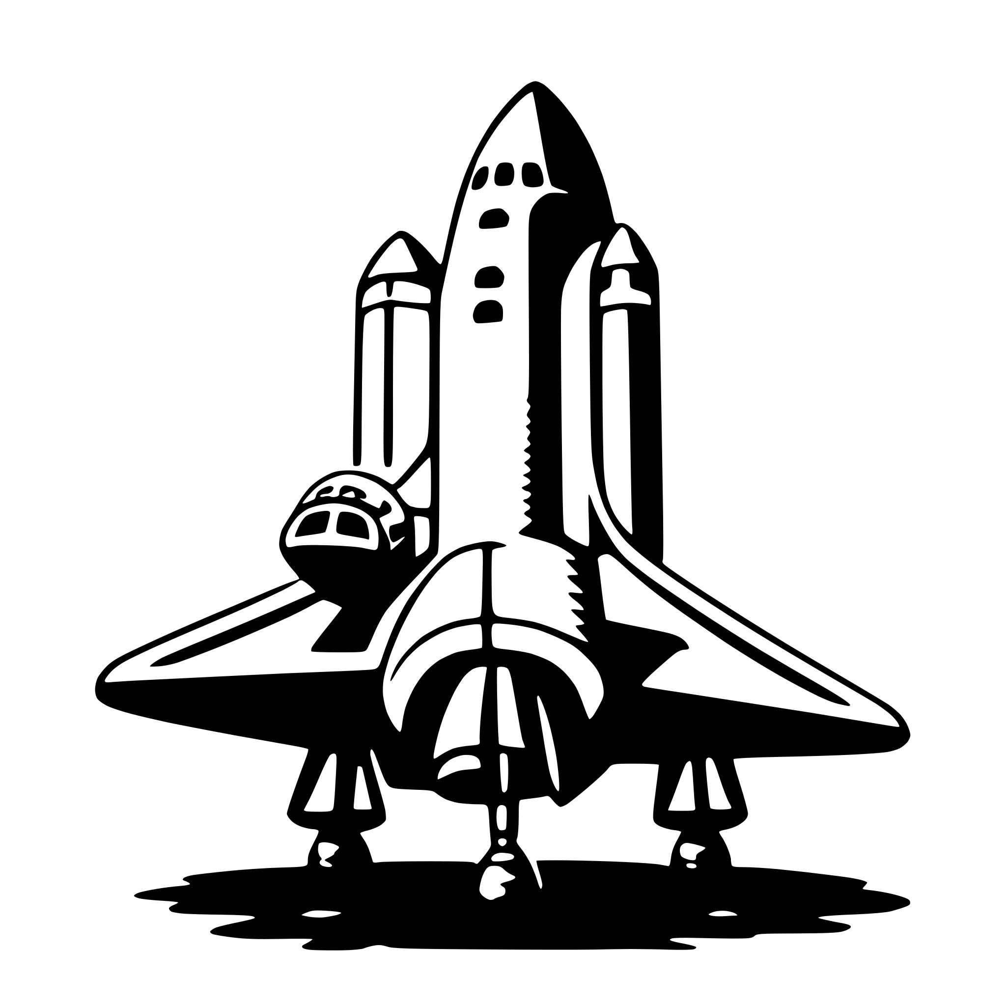 AI-generated SVG of 'space shuttle'