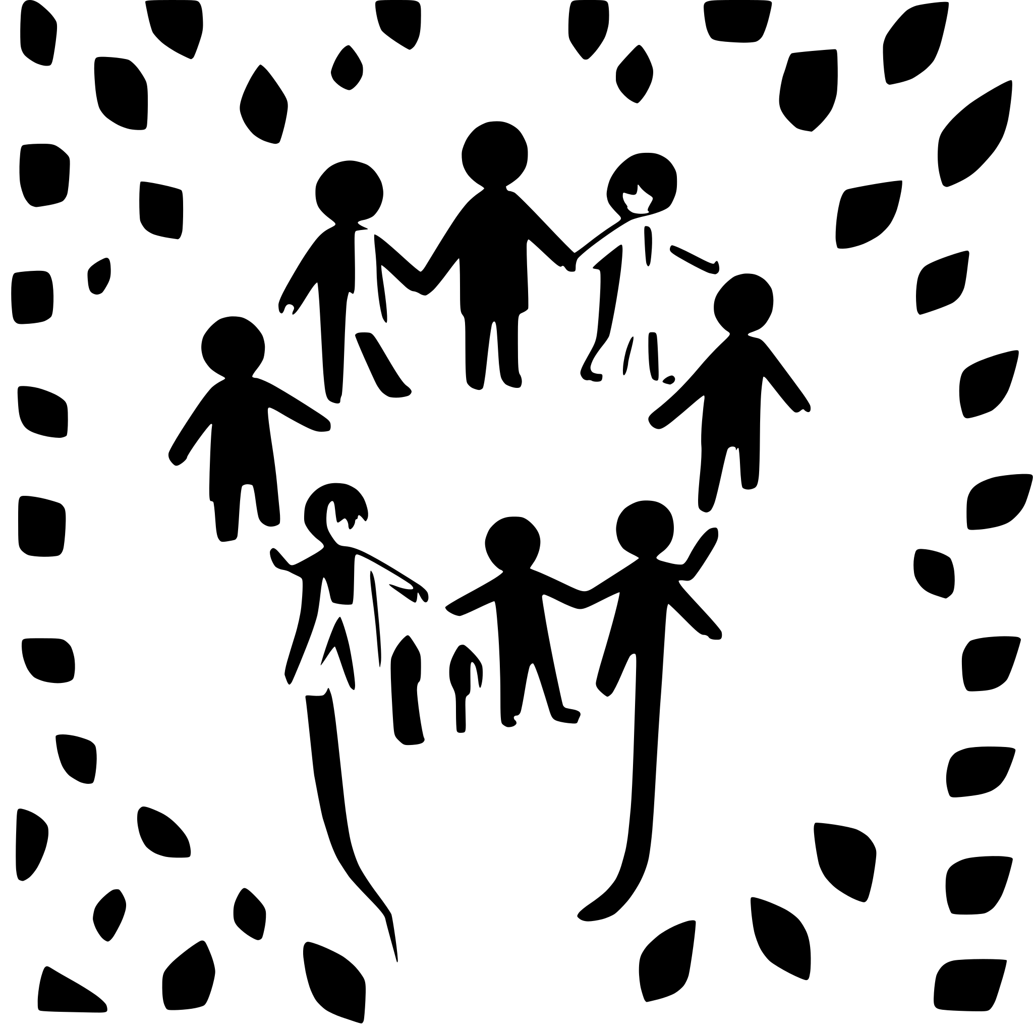 AI-generated SVG of a boys forming a line and holding hands