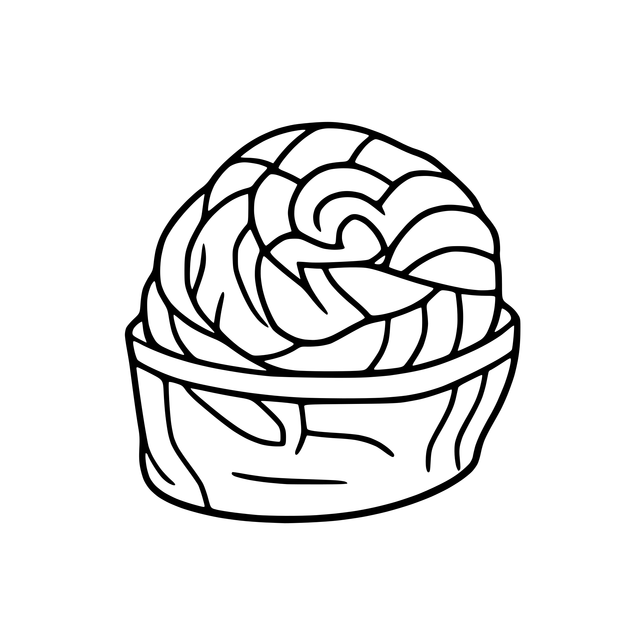 AI-generated SVG of 'swedish cinnamon roll'