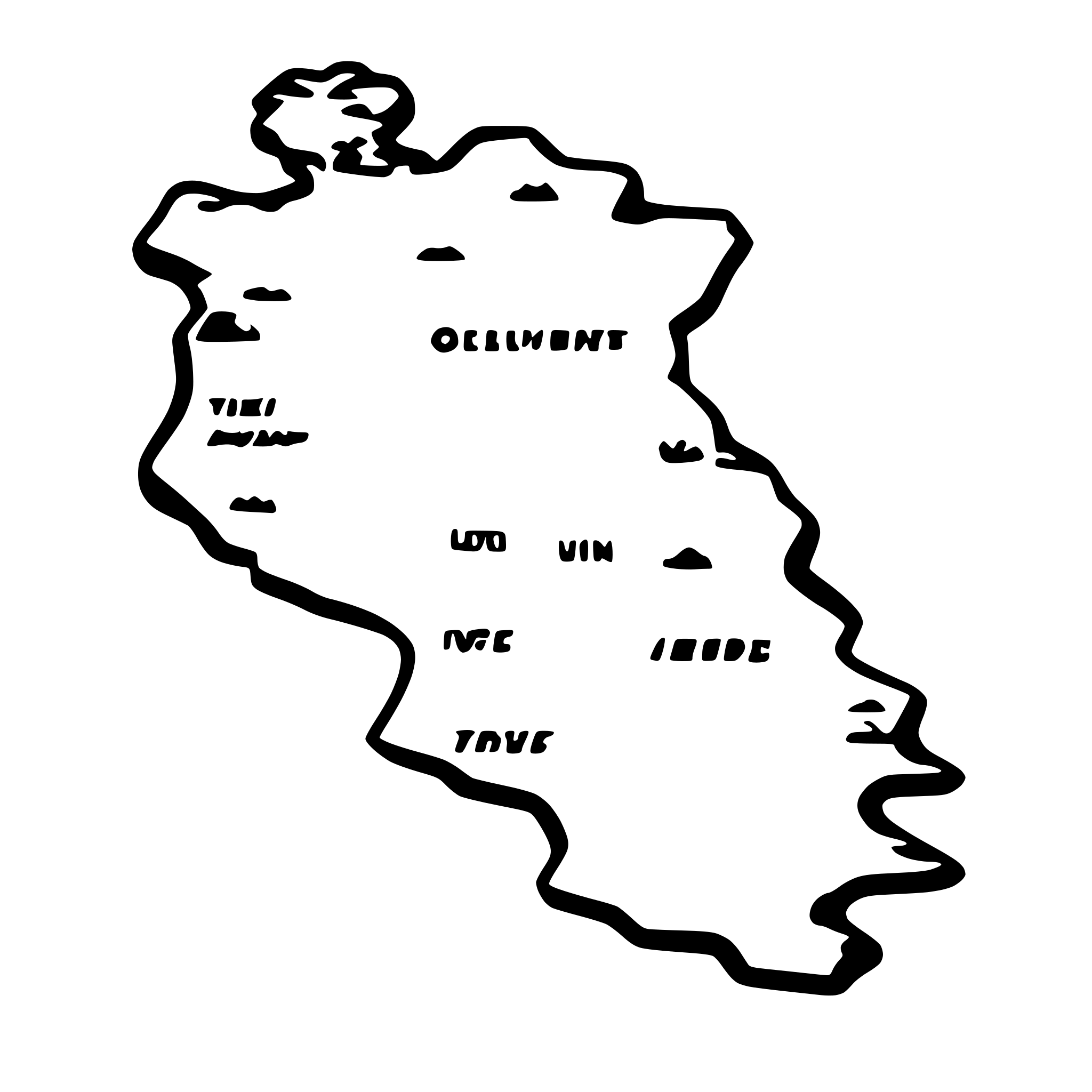 AI-generated SVG of 'vintage map'