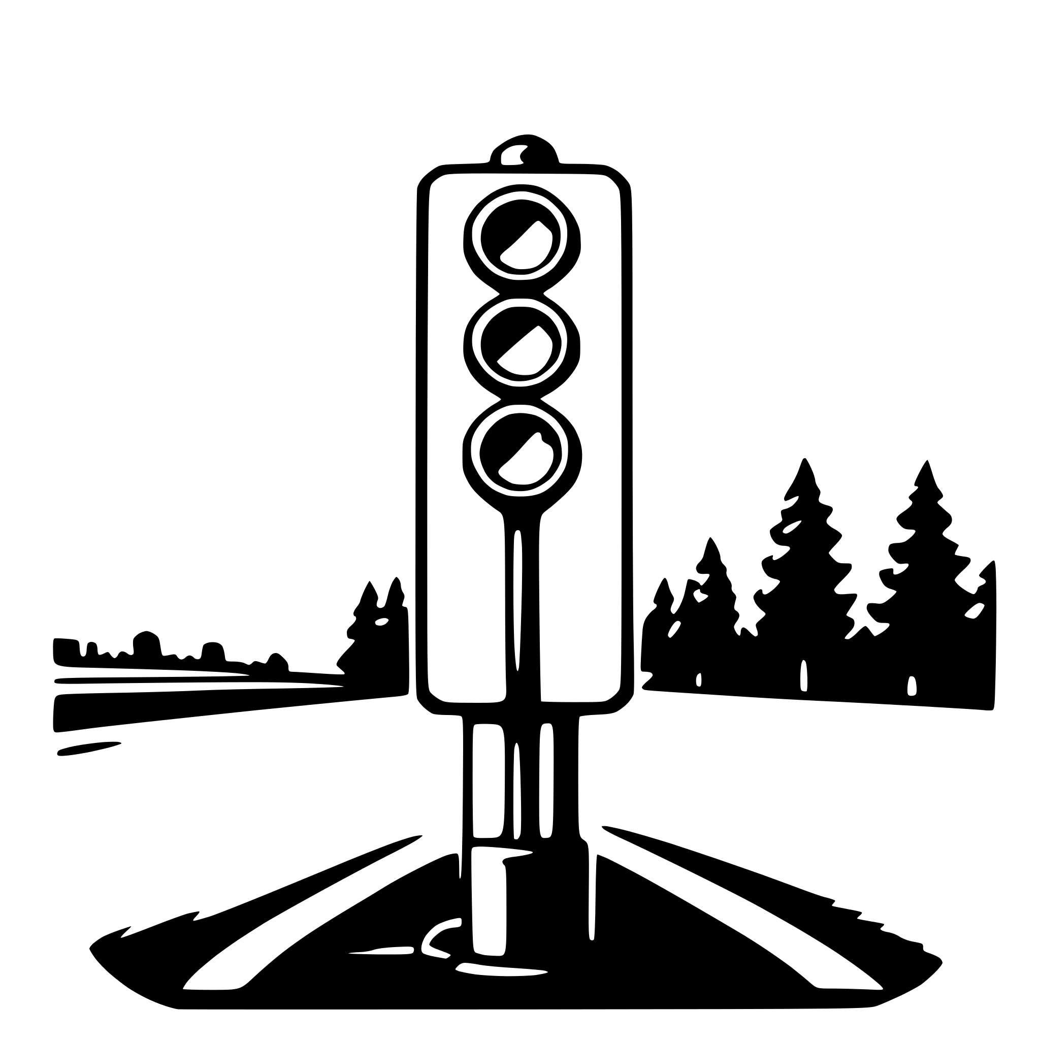 AI-generated SVG of a traffic light