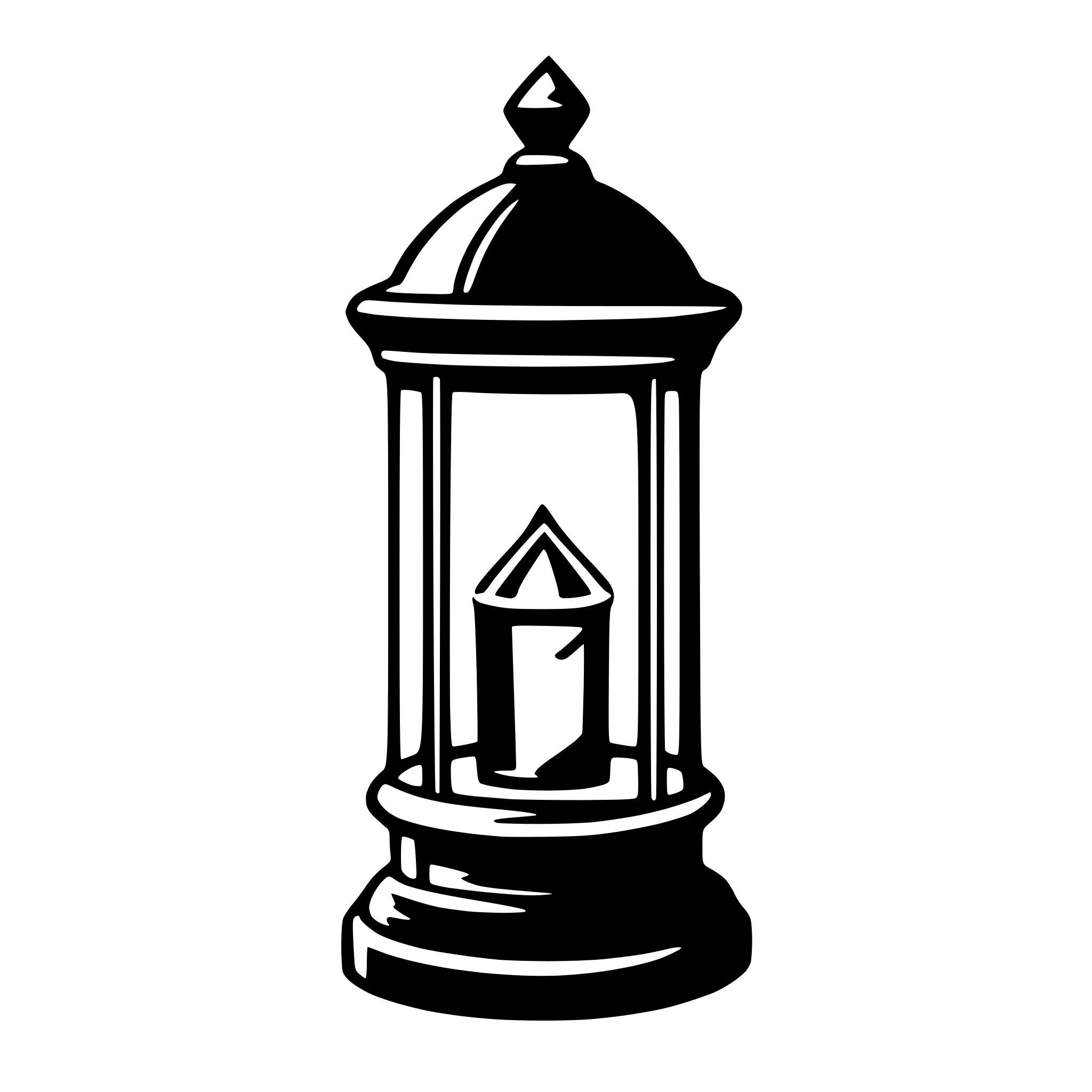 AI-generated SVG of 'lantern'