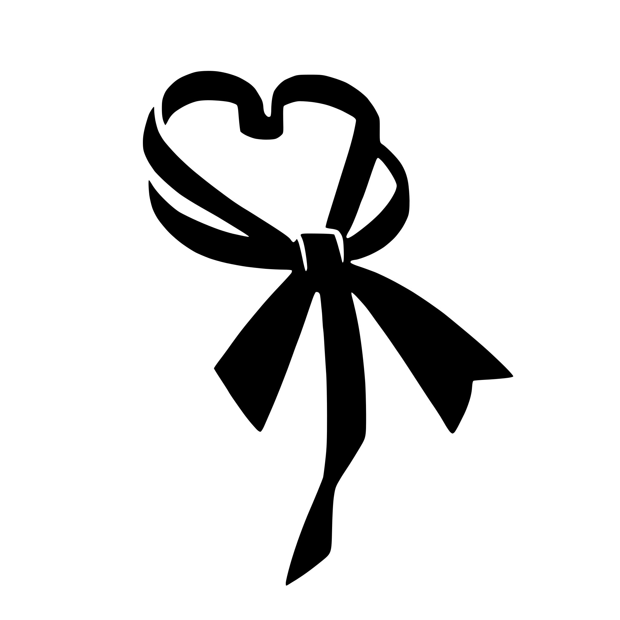 AI-generated SVG of 'red ribbon'