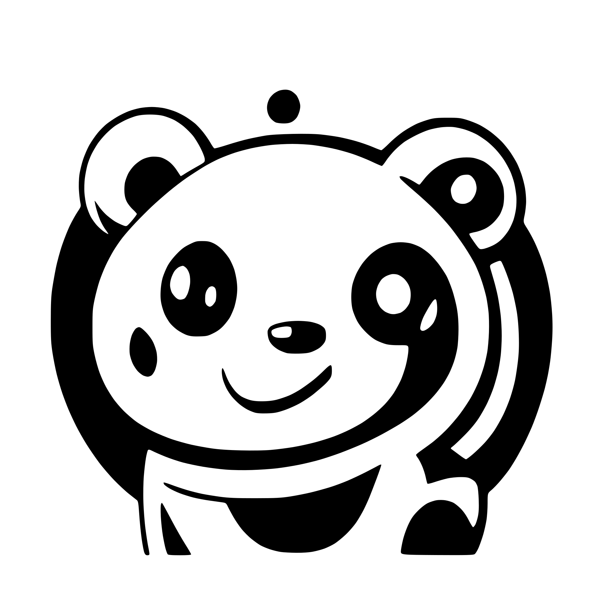 AI-generated SVG of a panda comic