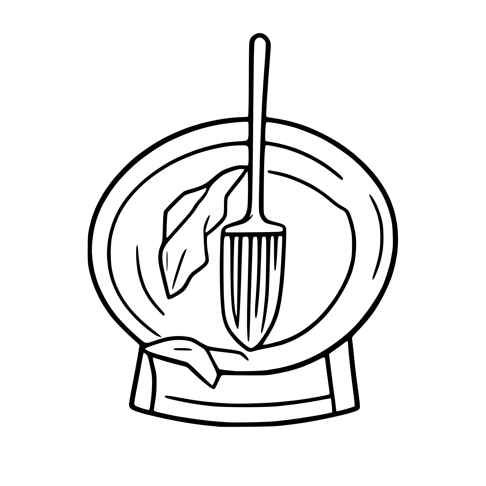 AI-generated SVG of a Continuous line drawing of a broken plate, shards, and a broom for Polterabend theme in a simple elegant single line art style, no text.