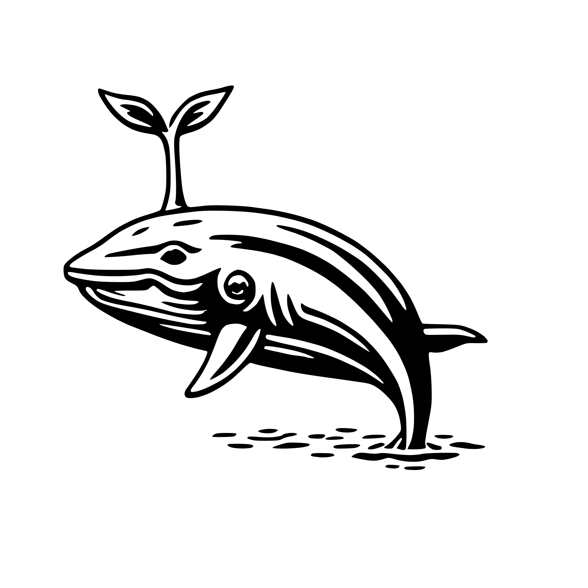 AI-generated SVG of 'blue whale'