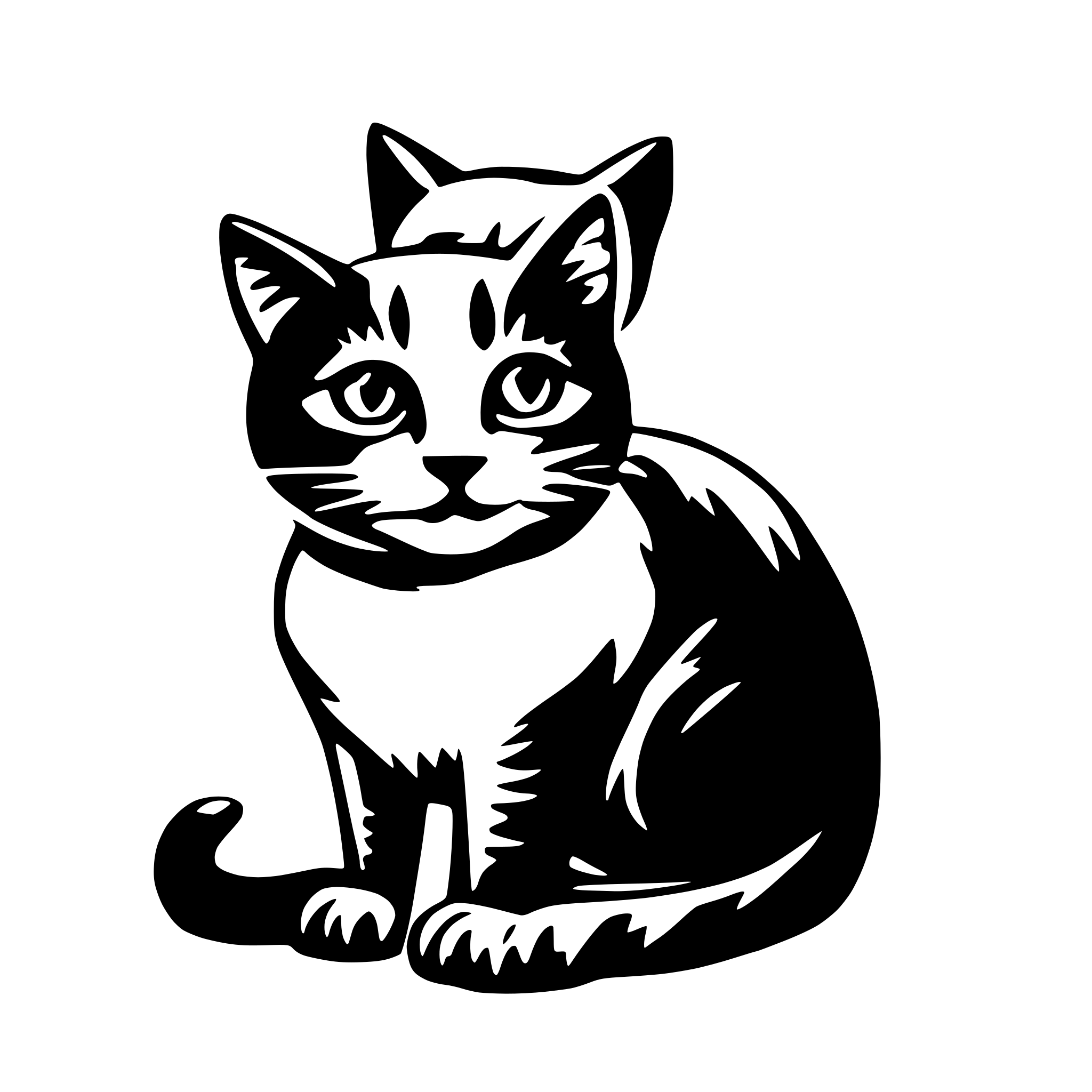 AI-generated SVG of a Cat